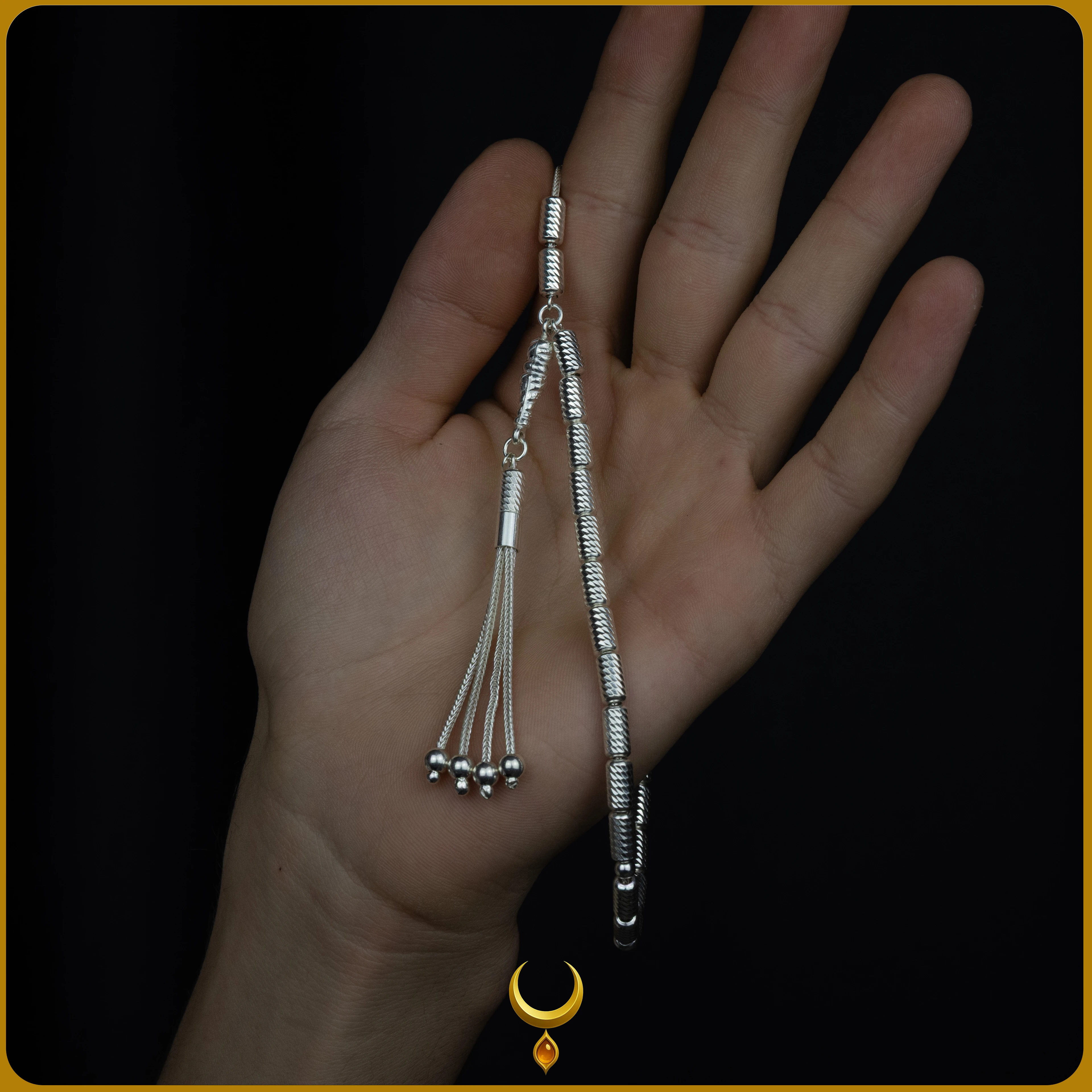 FASETA KESİM KAPSÜL MODEL 925 AYAR GÜMÜŞ TESBİH