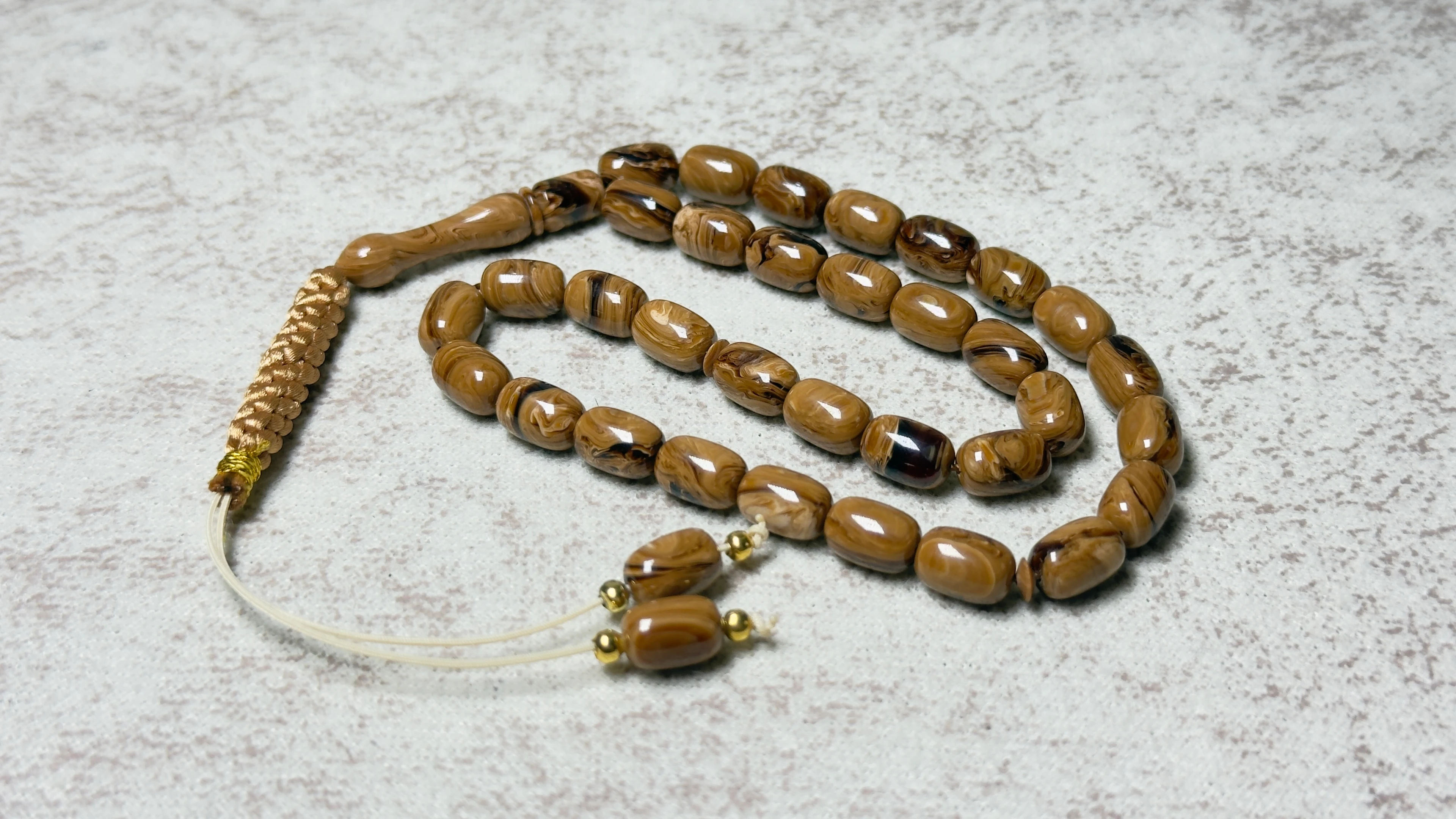 EL İŞÇİLİĞİ ÖRGÜLÜ KAPSÜL KESİM SIKMA KEHRİBAR TESBİH