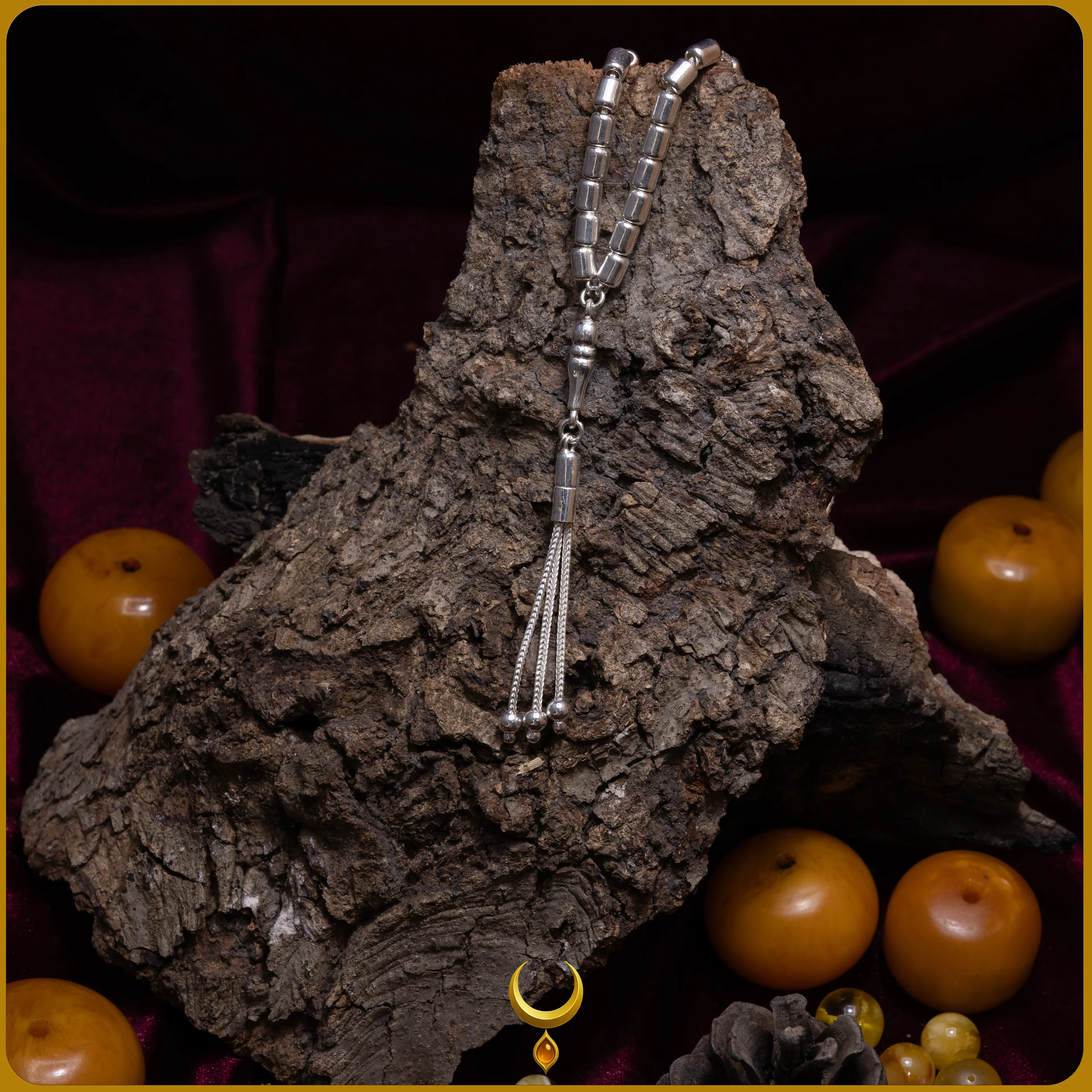 KAPSÜL KESİM 925 AYAR GÜMÜŞ TESBİH