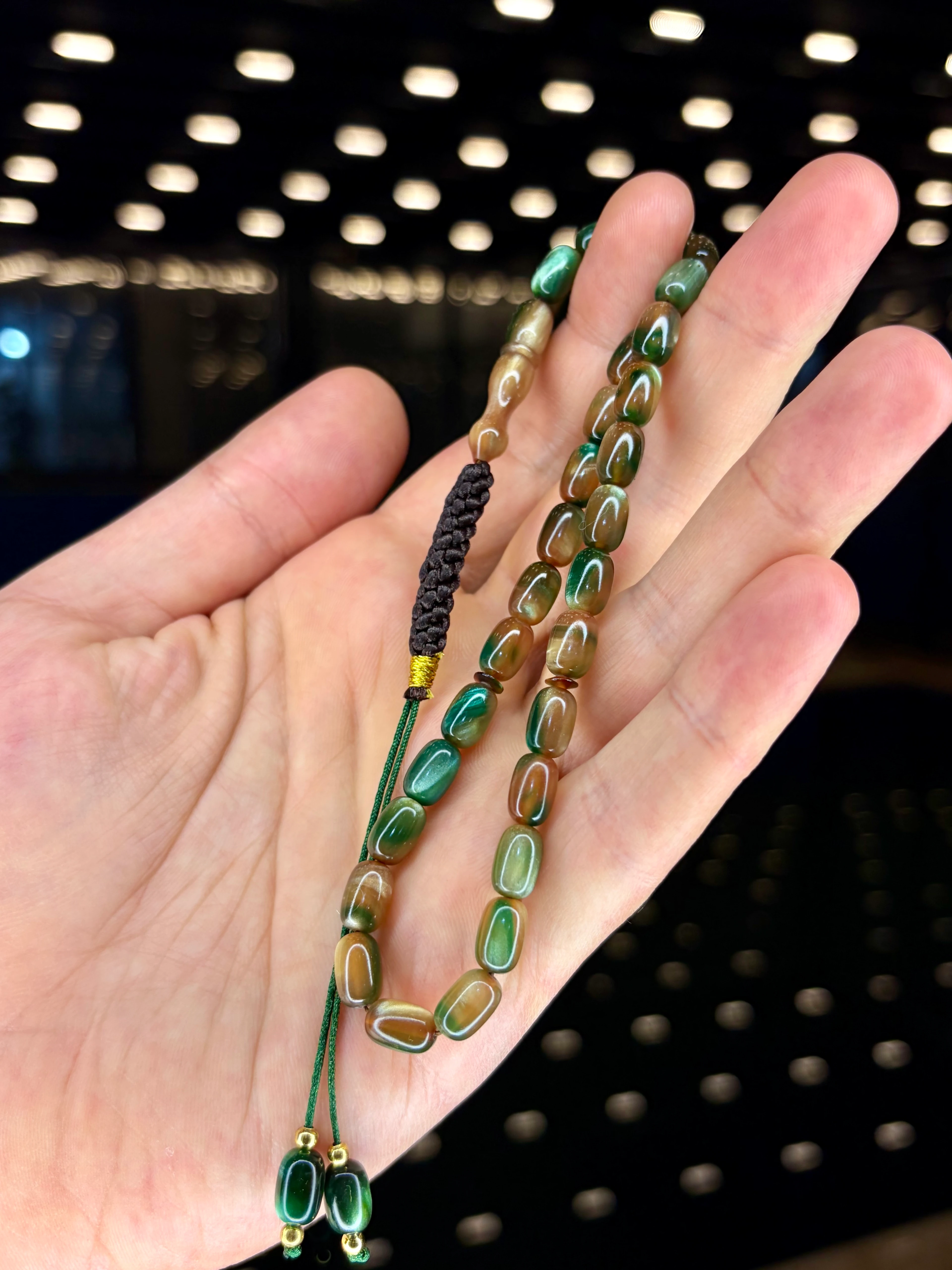 EL İŞÇİLİĞİ ÖRGÜLÜ KAPSÜL KESİM SIKMA KEHRİBAR TESBİH