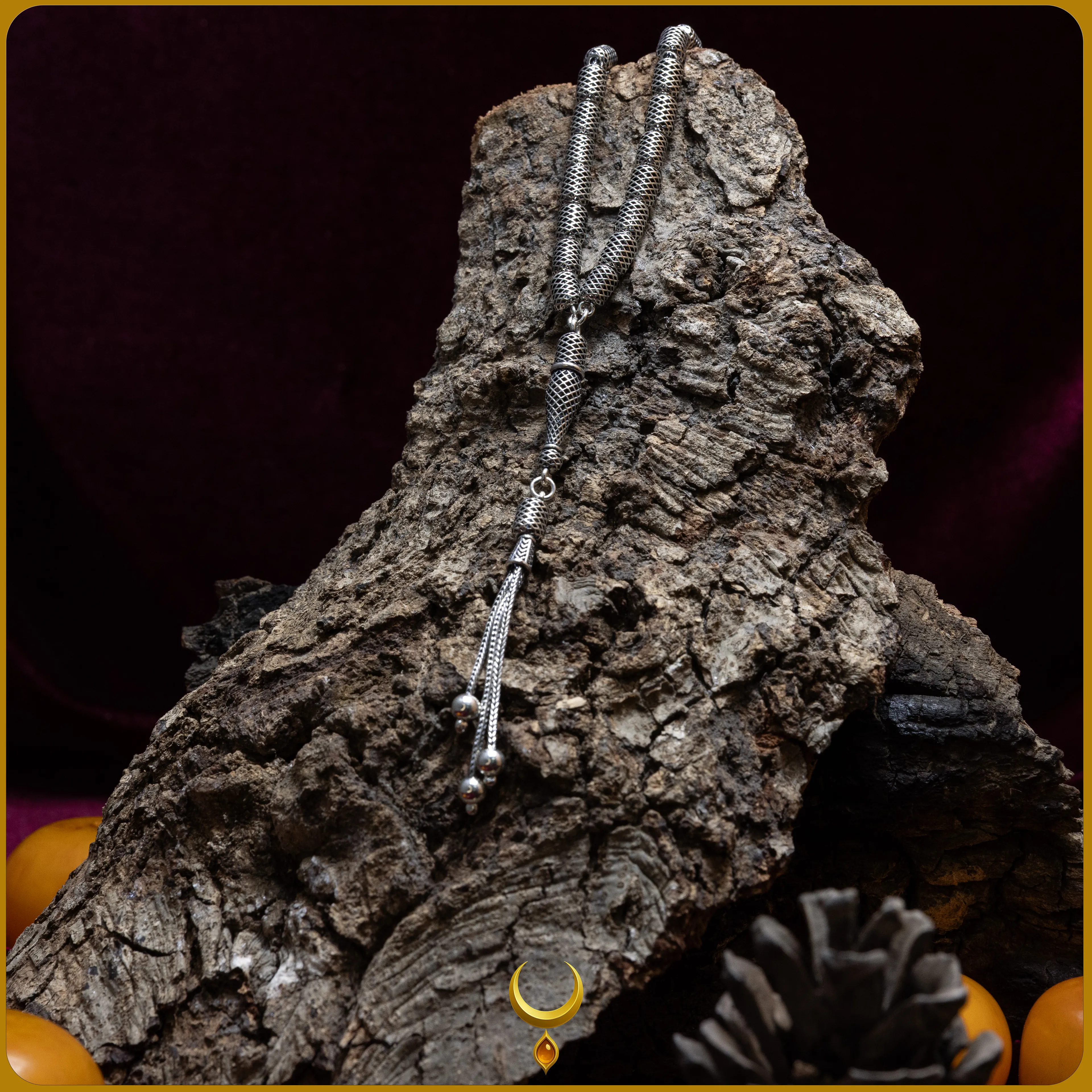 KAPSÜL KESİM TELKARİ MODEL 925 AYAR GÜMÜŞ TESBİH