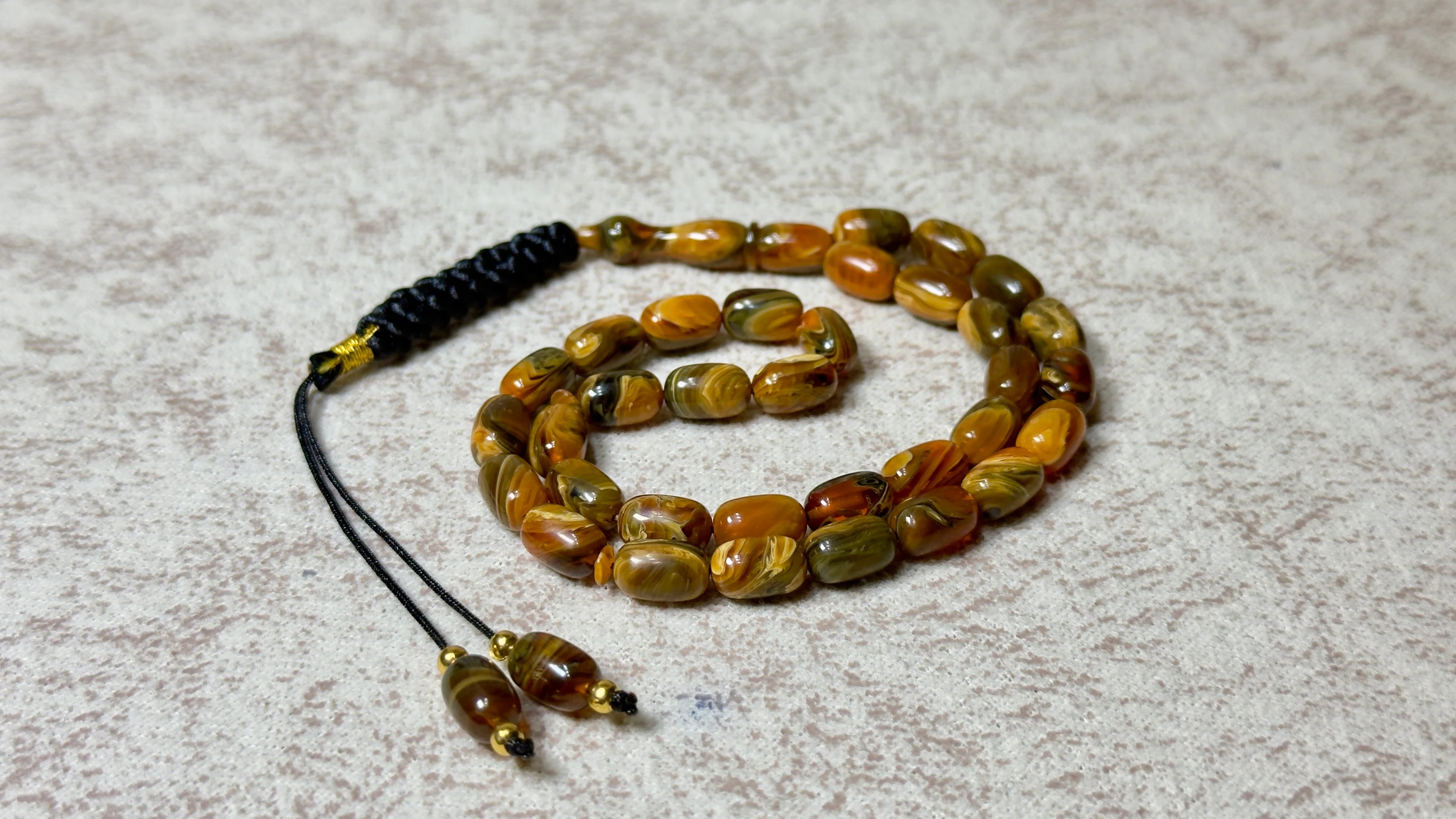 EL İŞÇİLİĞİ ÖRGÜLÜ SIKMA KEHRİBAR TESBİH