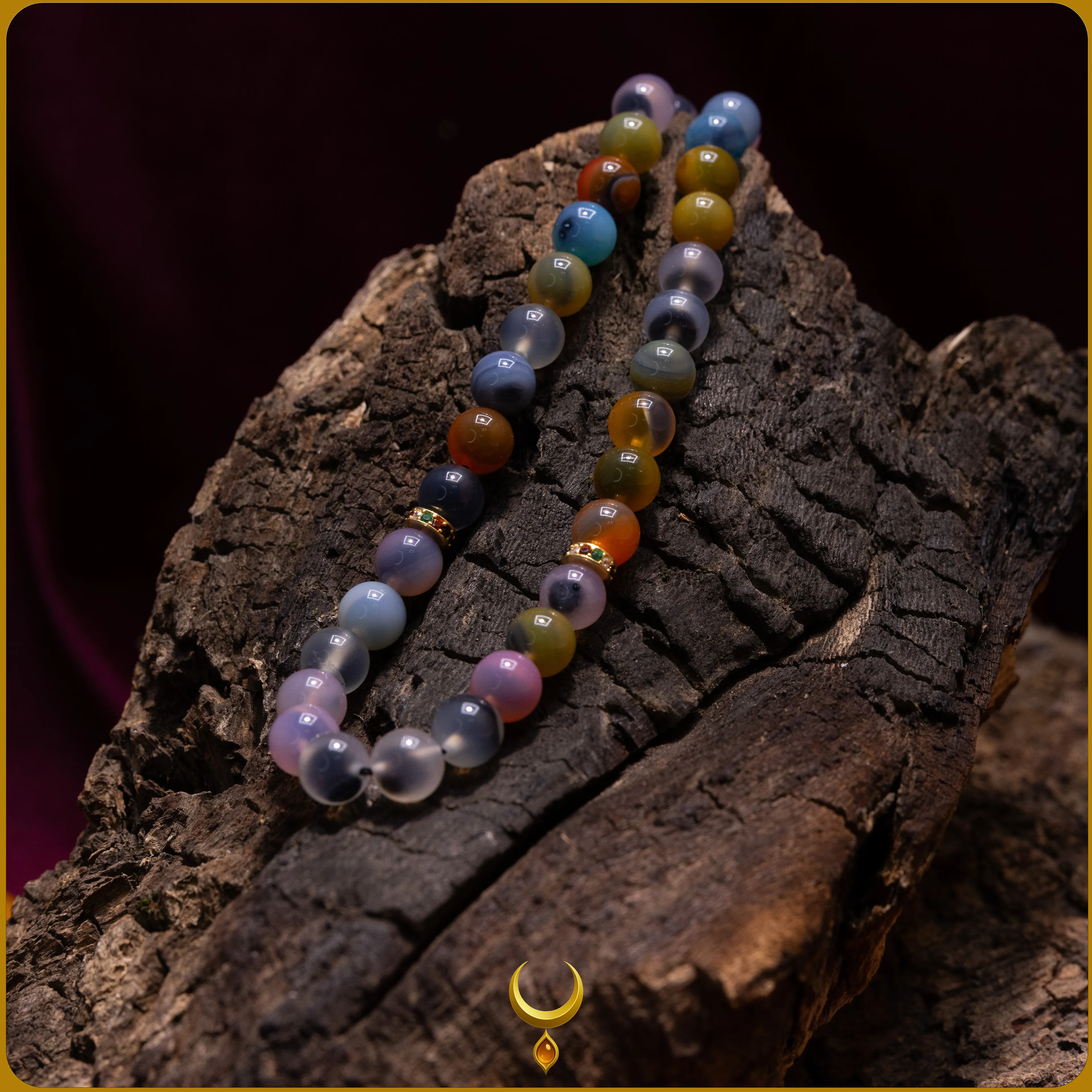 RENKLİ MİNE İŞLEMELİ 925 AYAR GOLD GÜMÜŞ PÜSKÜLLÜ ZİLKON DOĞAL TAŞ TESBİH