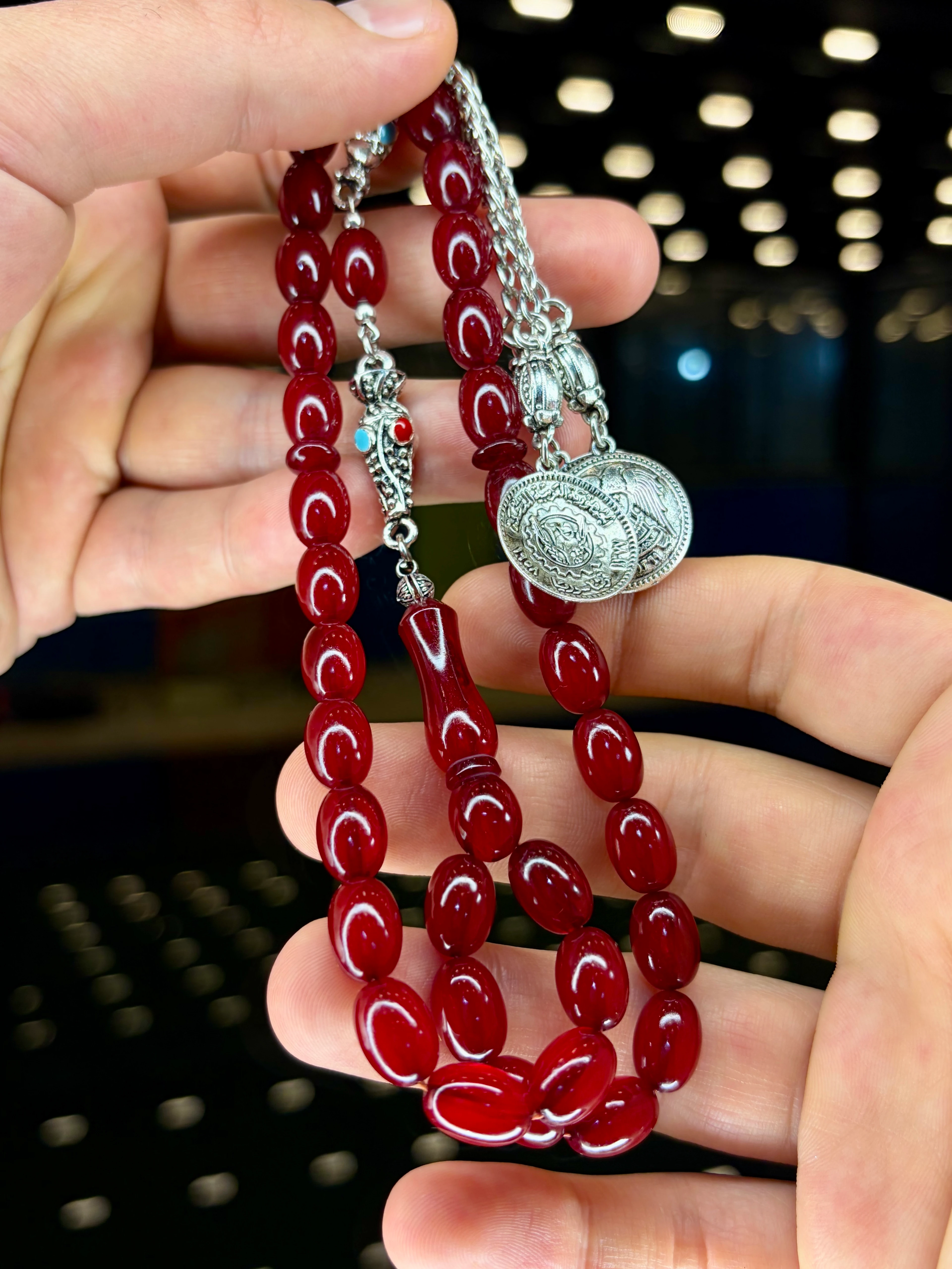 ALPAGA PÜSKÜLLÜ BEYZİ KESİM OSMANLI BENZETME SIKMA KEHRİBAR