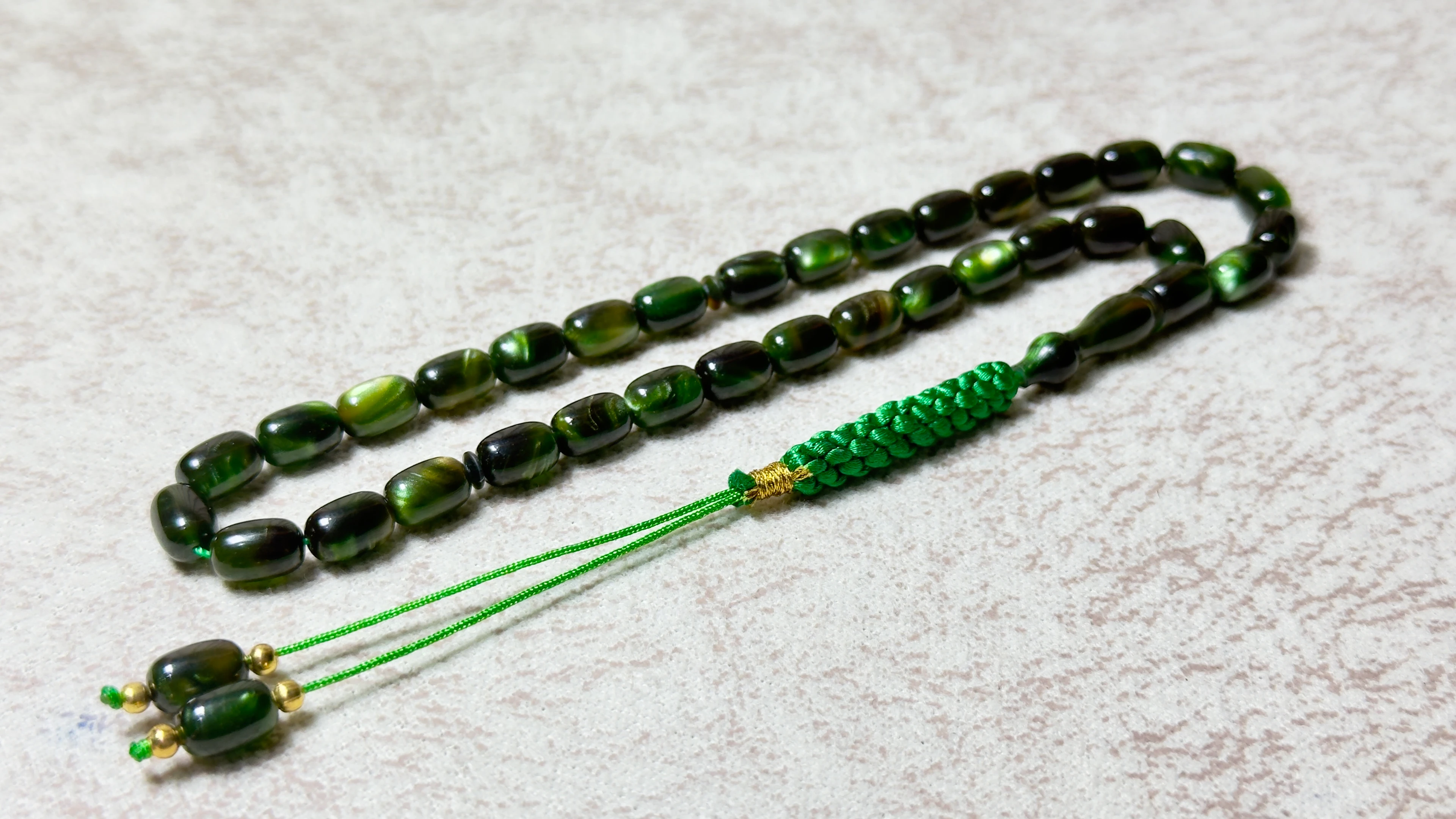 EL İŞÇİLİĞİ ÖRGÜLÜ KAPSÜL KESİM SIKMA KEHRİBAR TESBİH