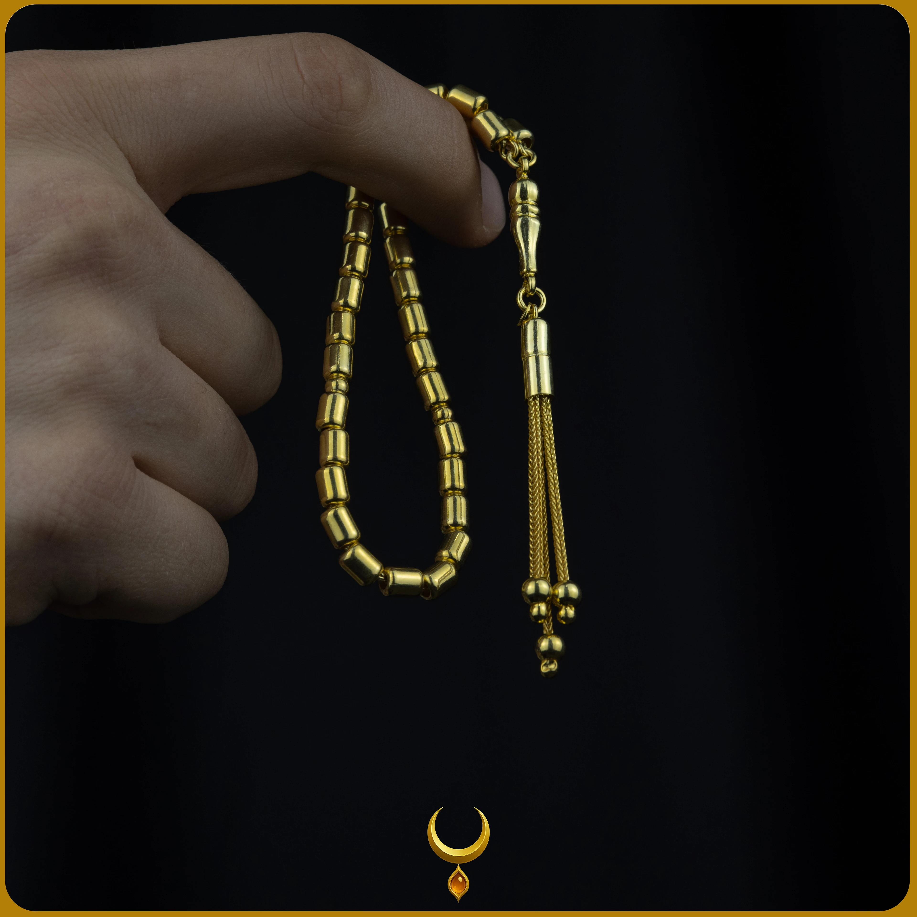 KAPSÜL KESİM GOLD 925 AYAR GÜMÜŞ TESBİH