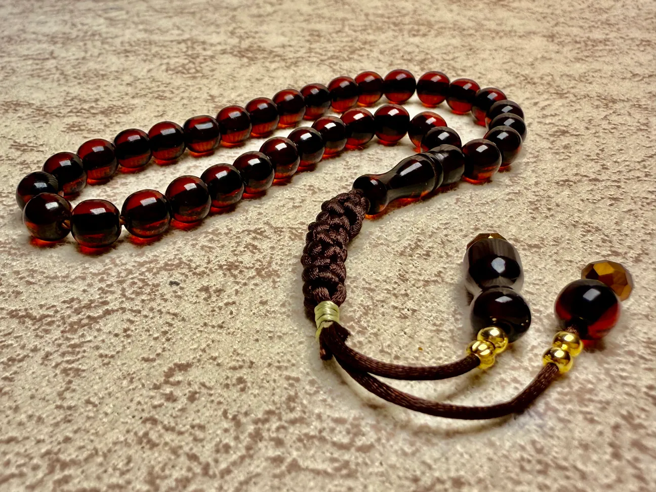 2’li Sıkma Kehribar Tesbih Seti