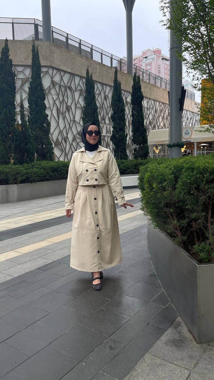 Özge Etekli İkili Trenç Takım