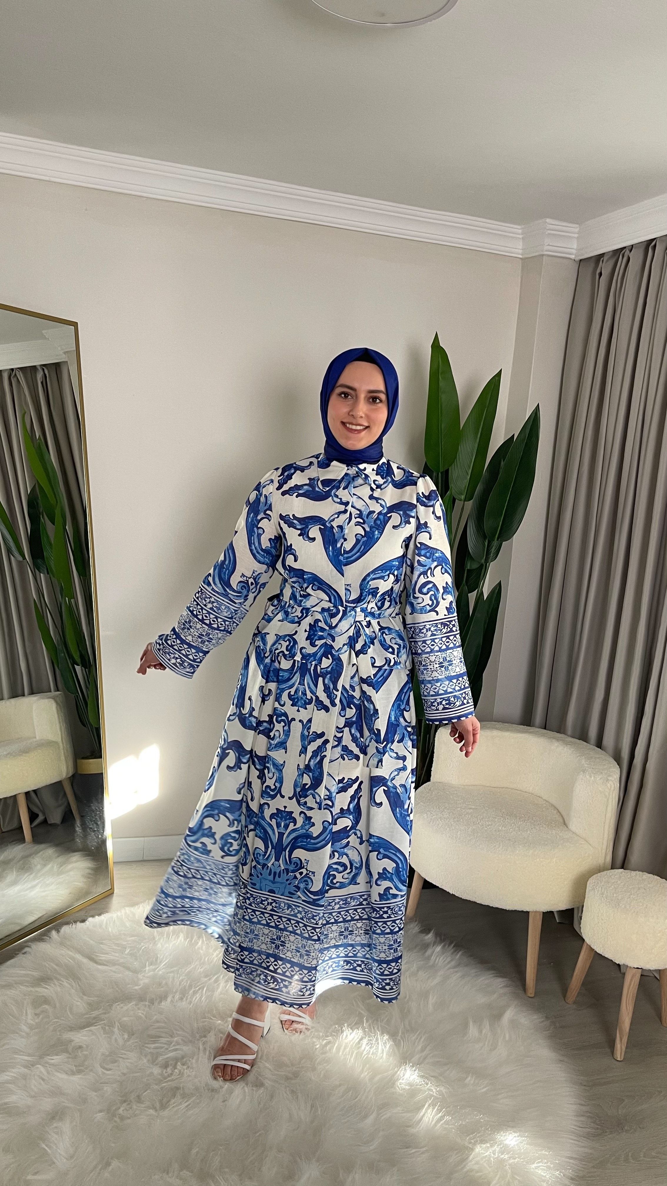 Bahar Keten Seyyar Kemerli Etekli Takım