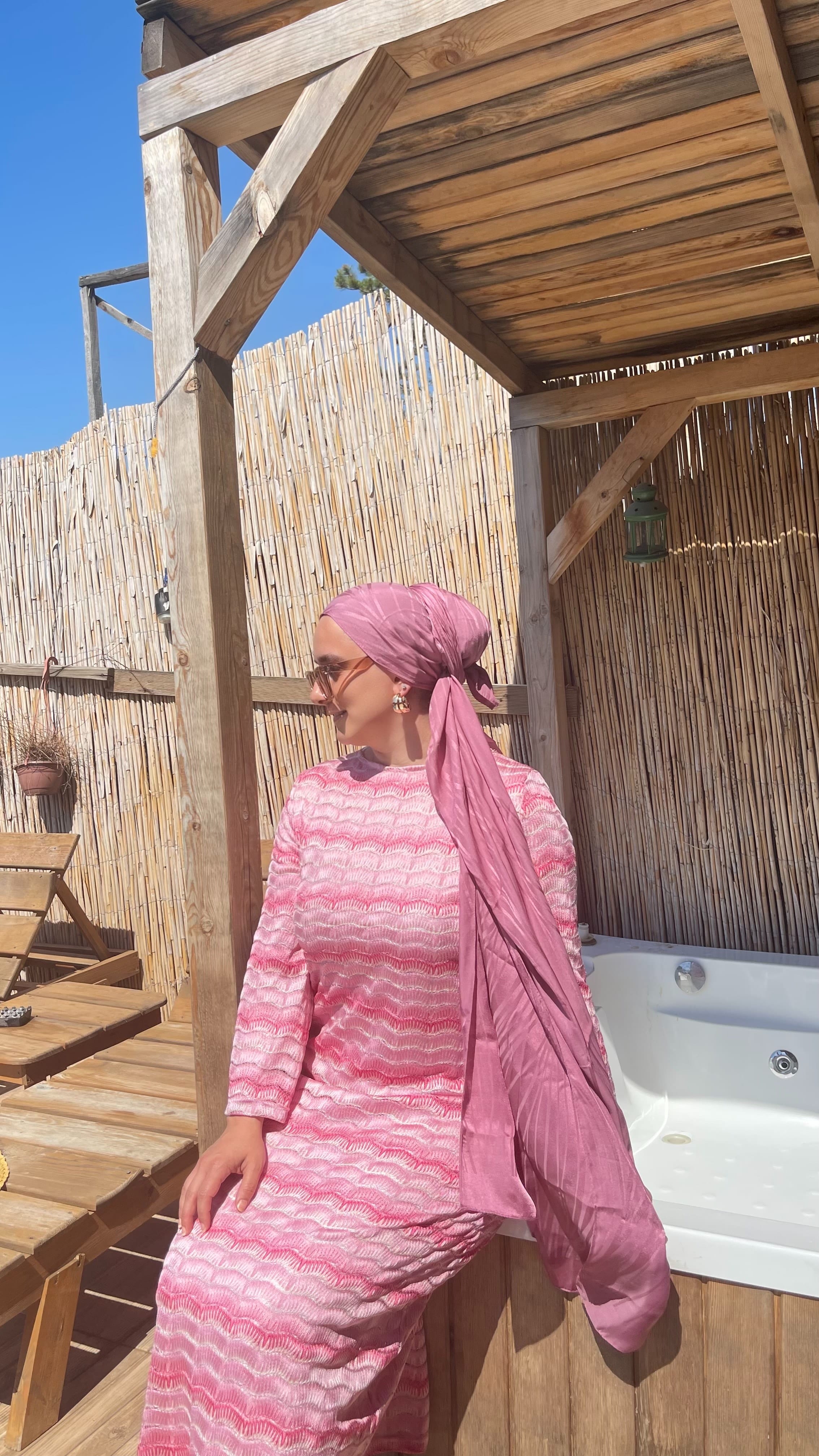 PEMBE İçlikli Dantel Elbise