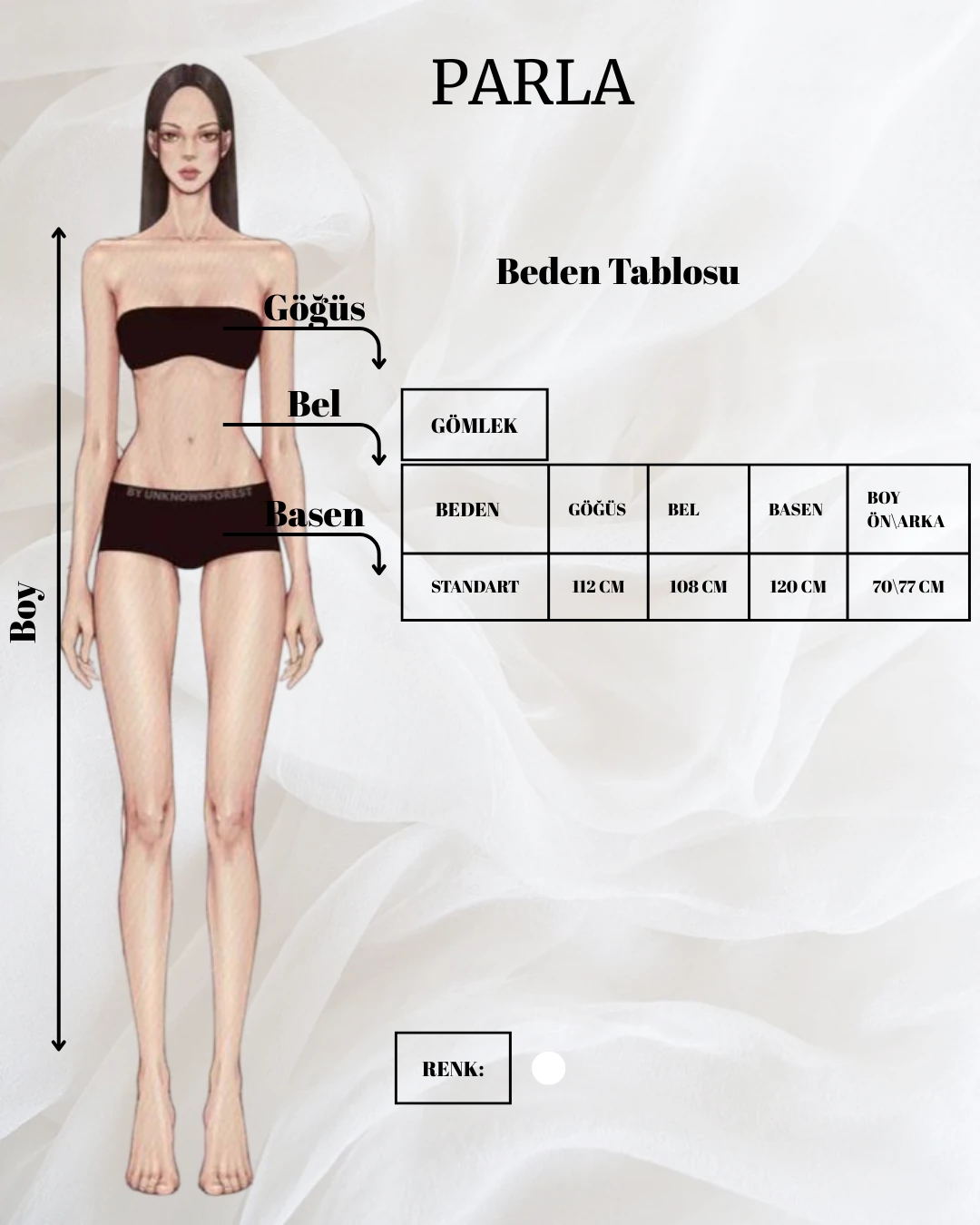 PARLA Taşlı Brode - Fisto Astarlı Gömlek