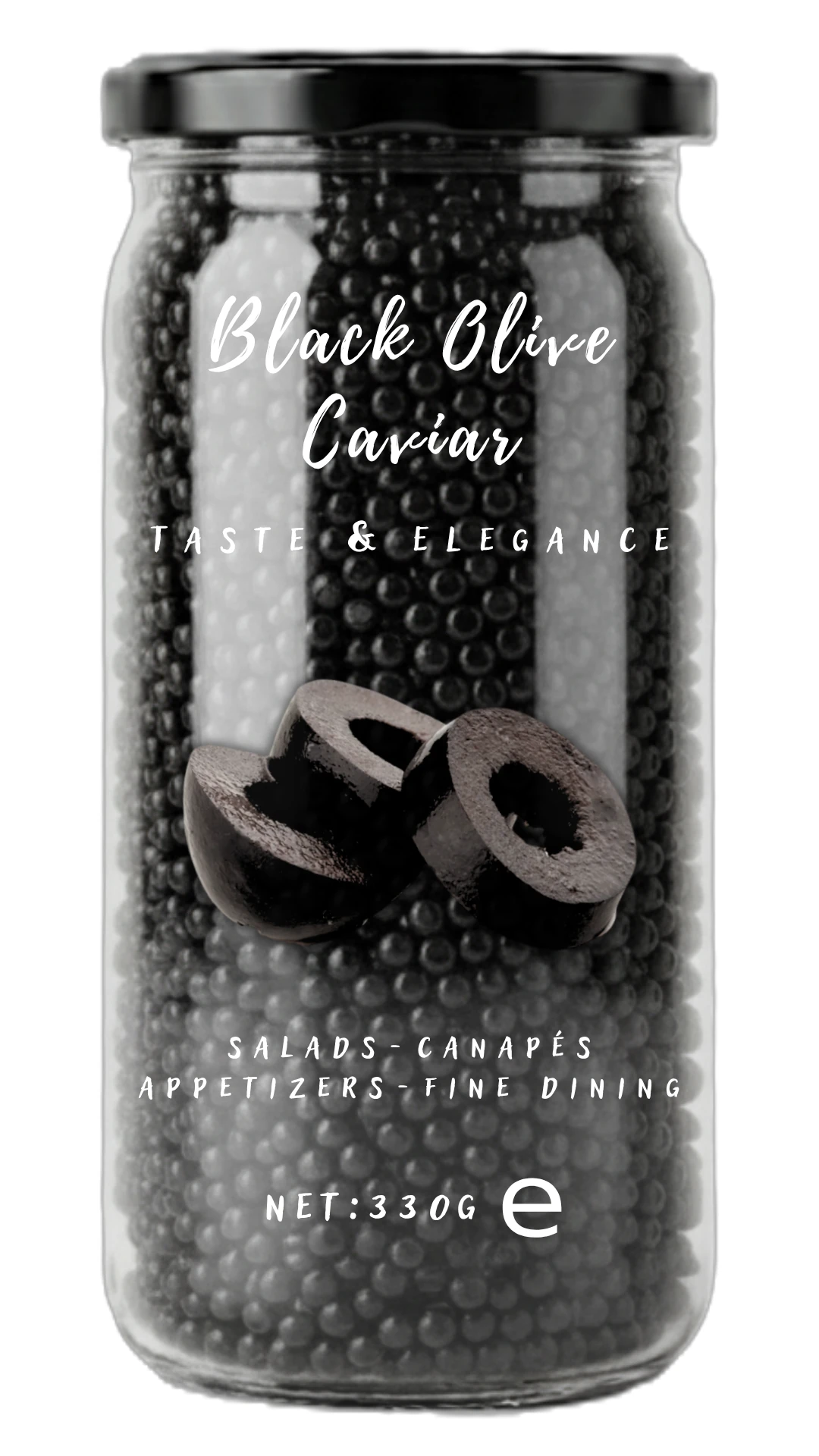 330 GR KAVANOZ SİYAH ZEYTİN HAVYARI