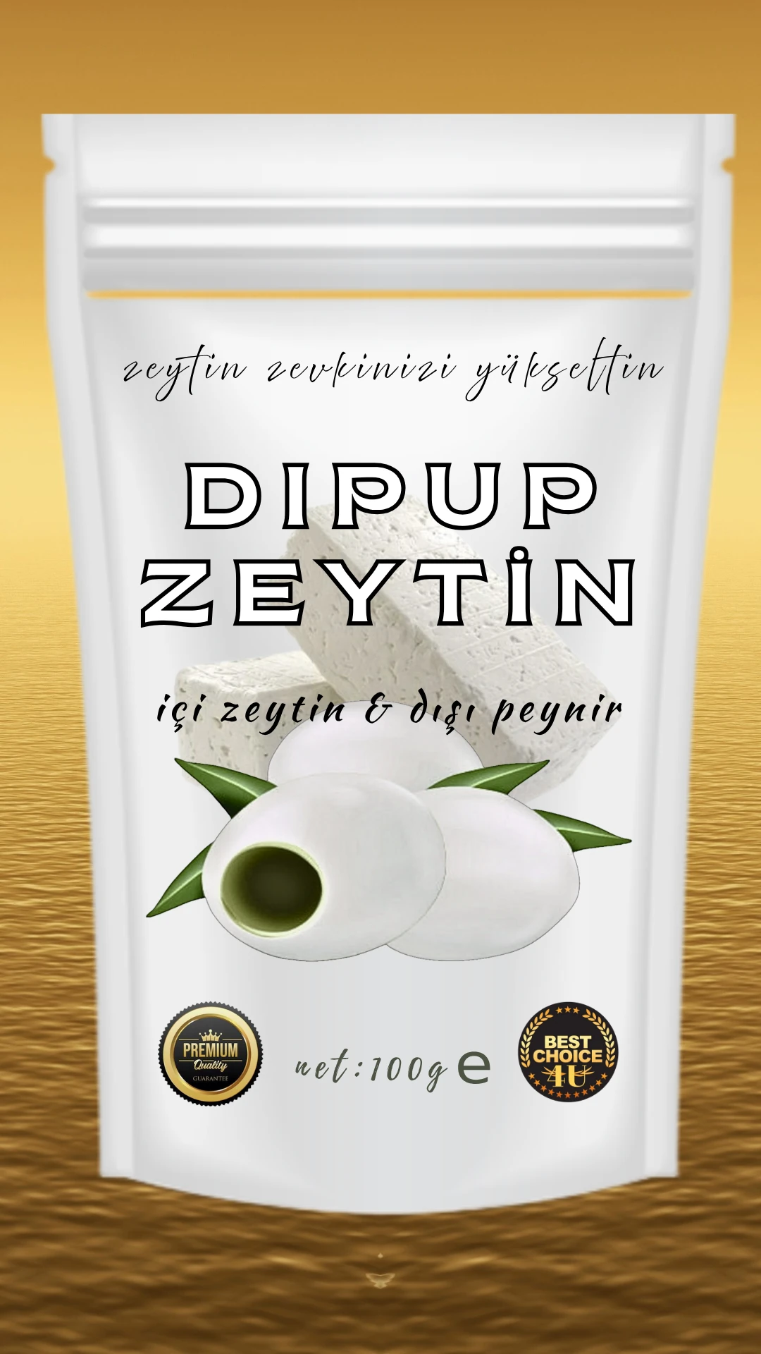 100 GR DOYPACK PEYNİRLİ DIPUP ZEYTİN