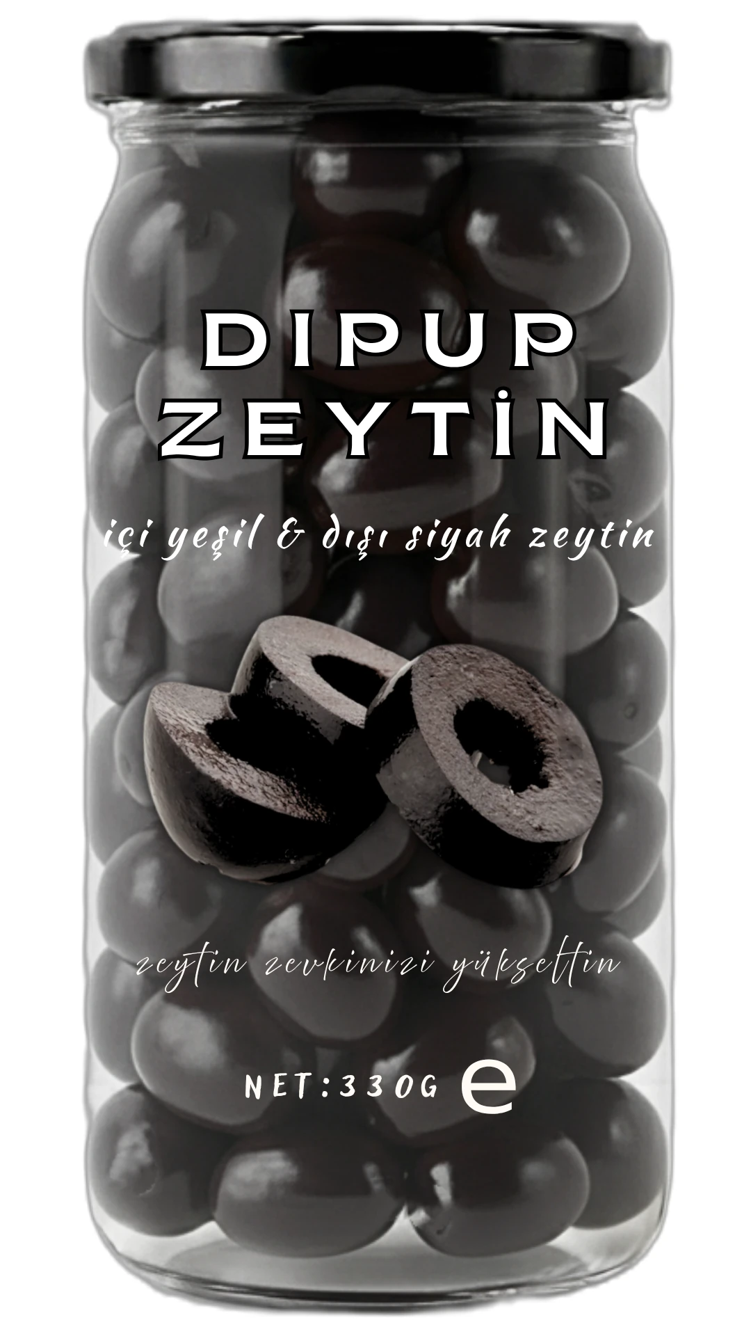 330 GR KAVANOZ SİYAH ZEYTİNLİ DIPUP