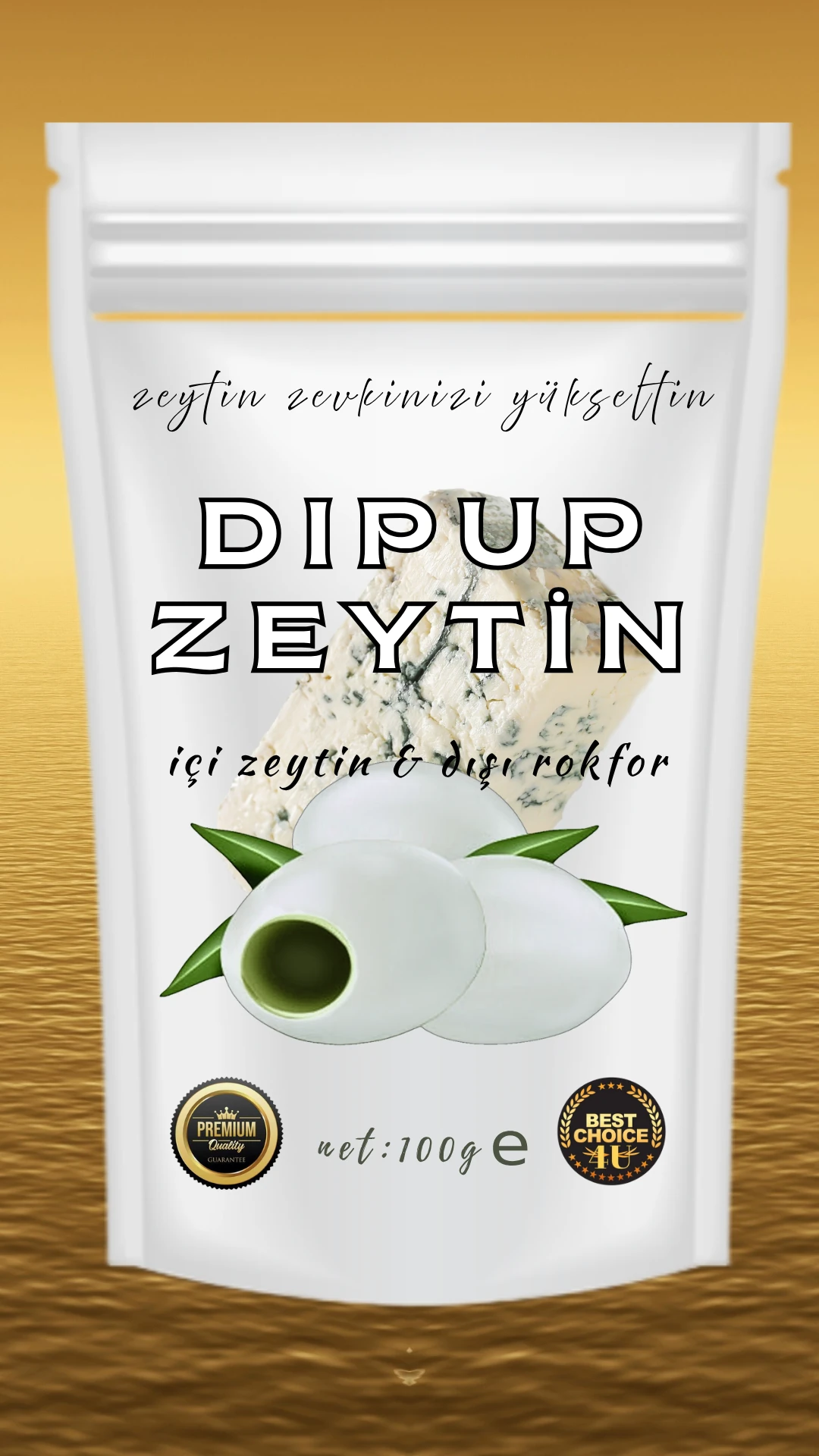 100 GR DOYPACK ROKFORLU DIPUP ZEYTİN
