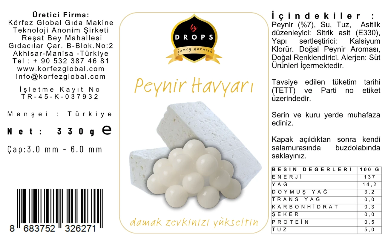 330 GR KAVANOZ PEYNİR HAVYARI