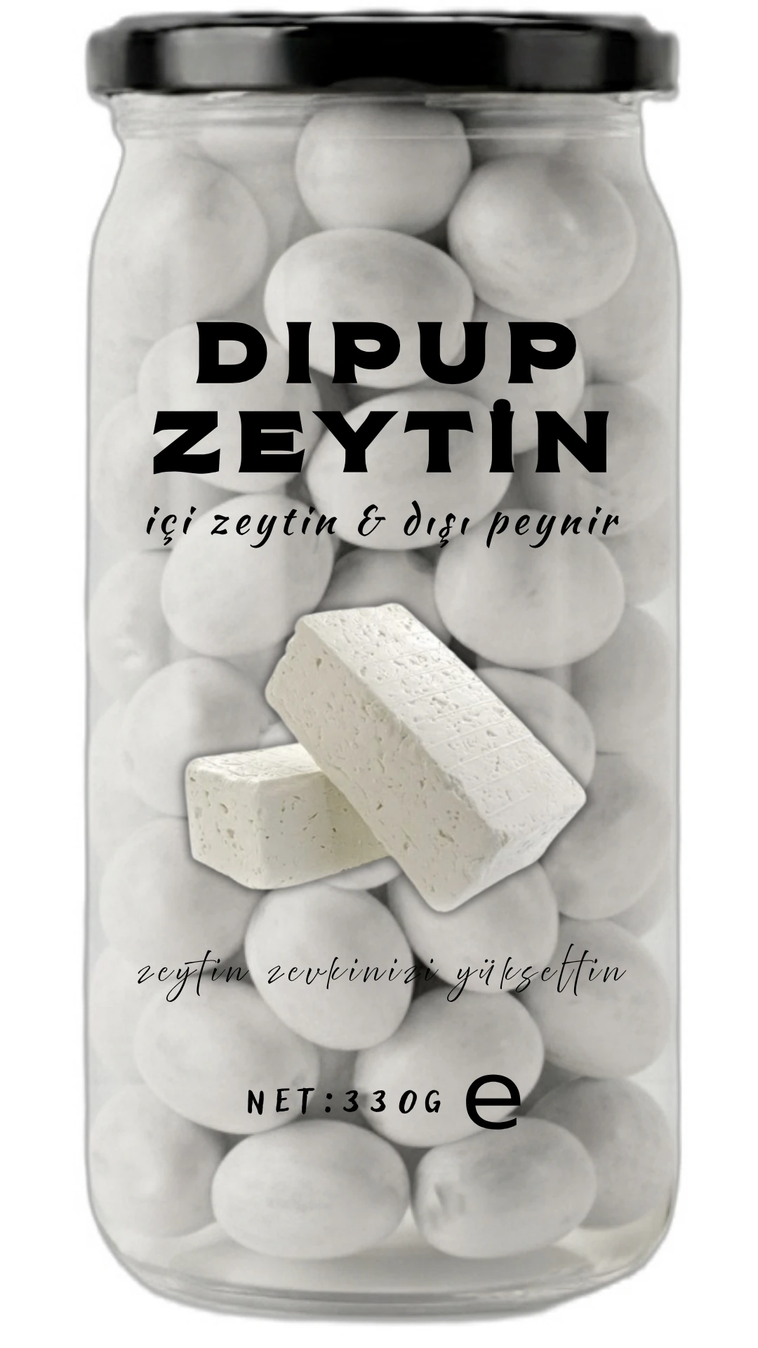 330 GR KAVANOZ PEYNİRLİ DIPUP ZEYTİN