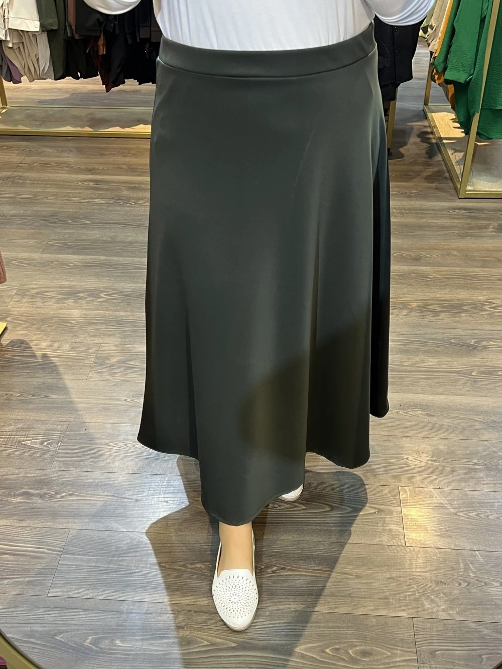 Büyük Beden Etek Scuba Kumaş 