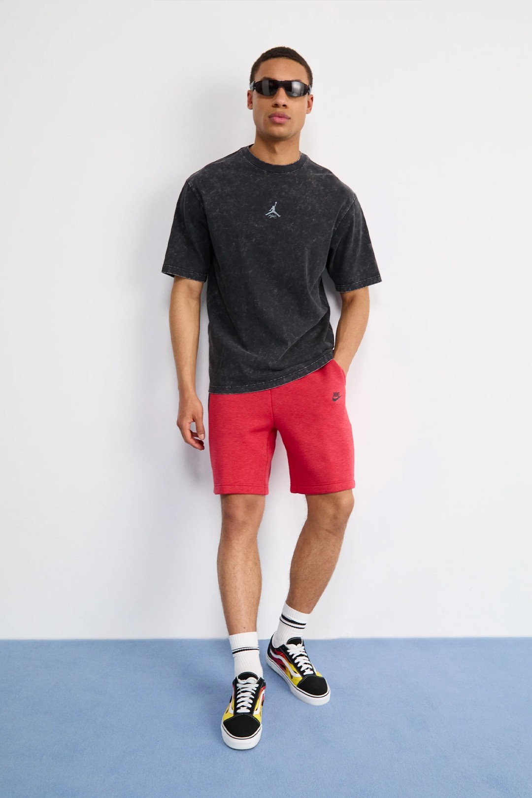 Yeni Tech Fleece Şort - Kırmızı