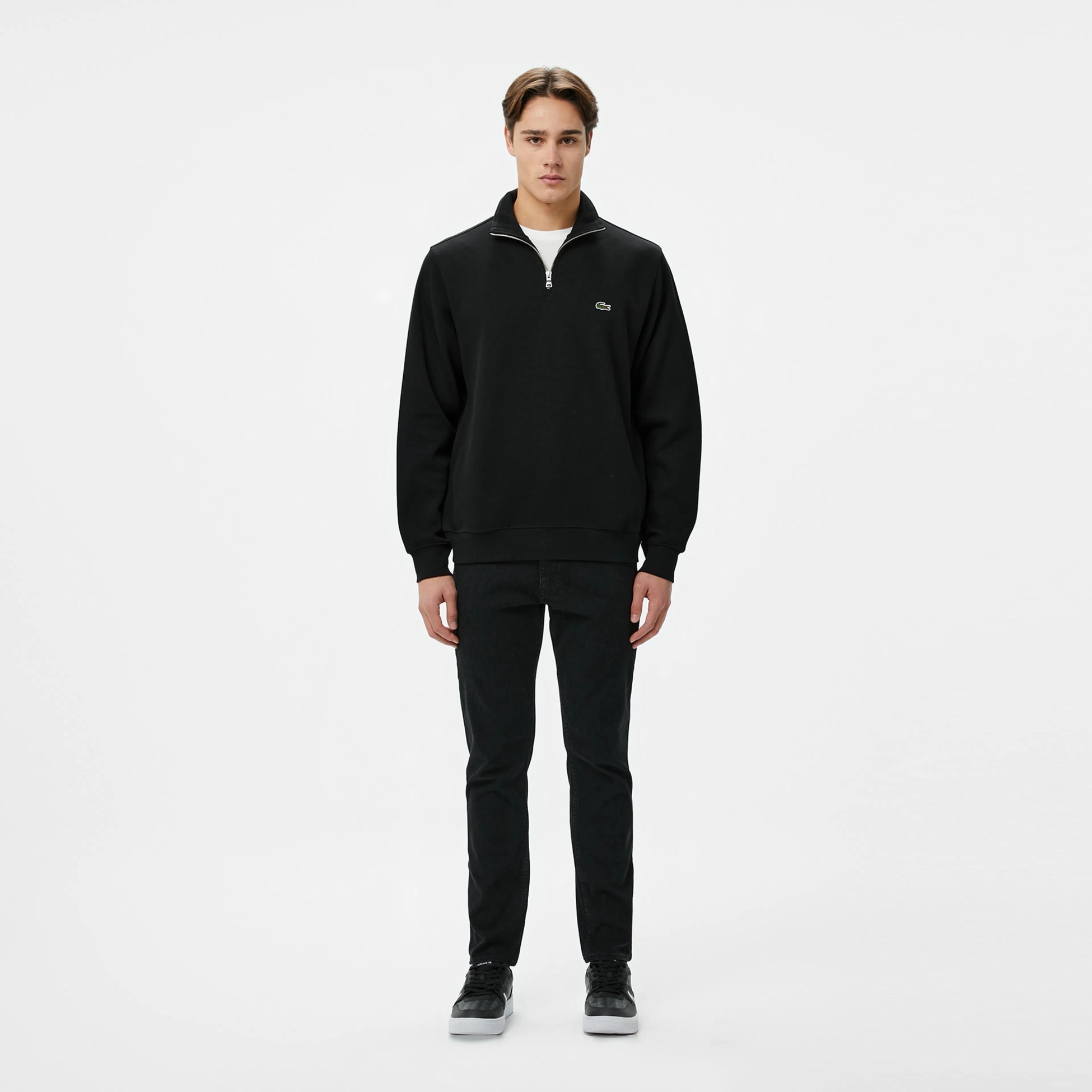 Classic Fit Yarım Fermuarlı Sweatshirt