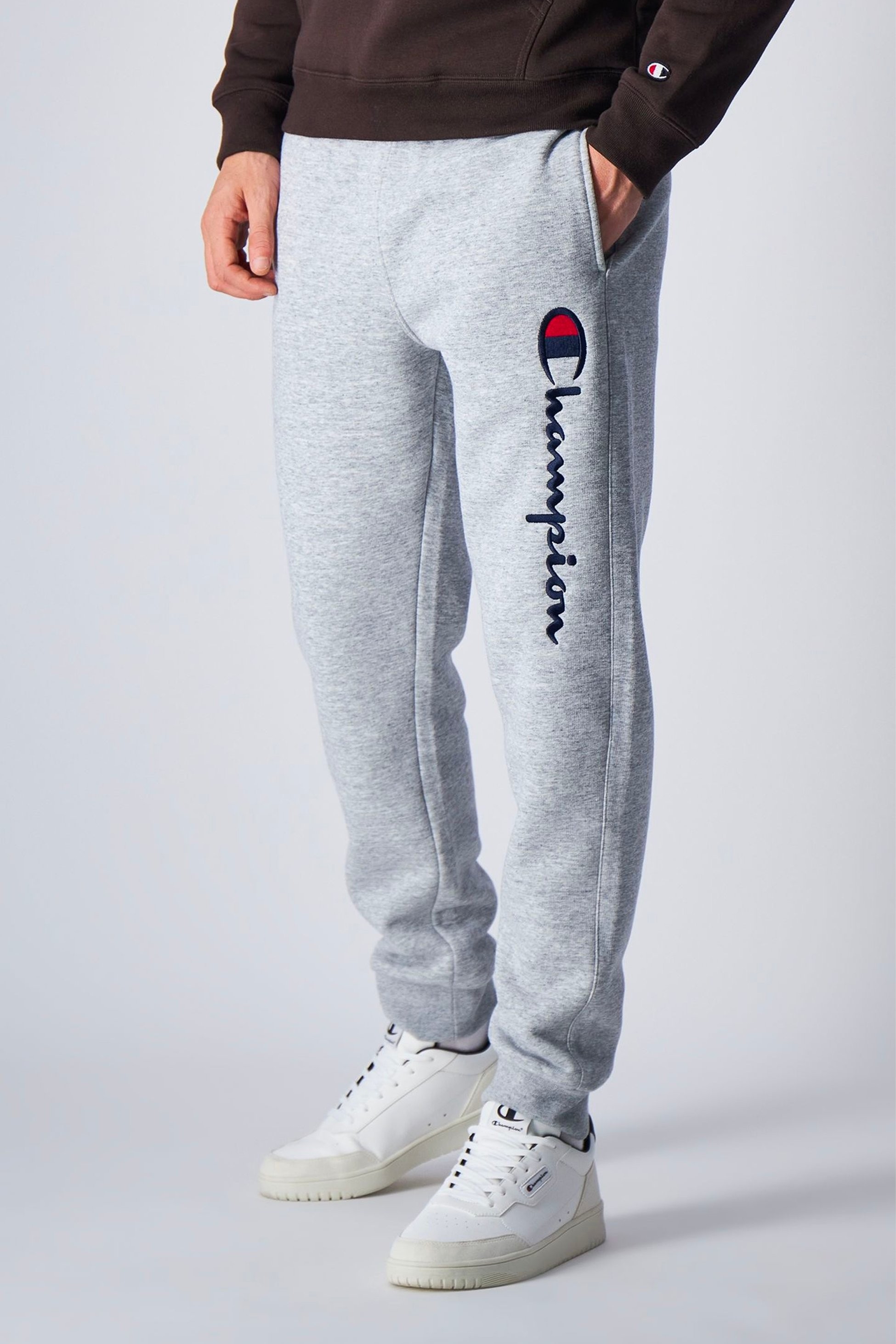 Leg Embroidered Fleece Joggers