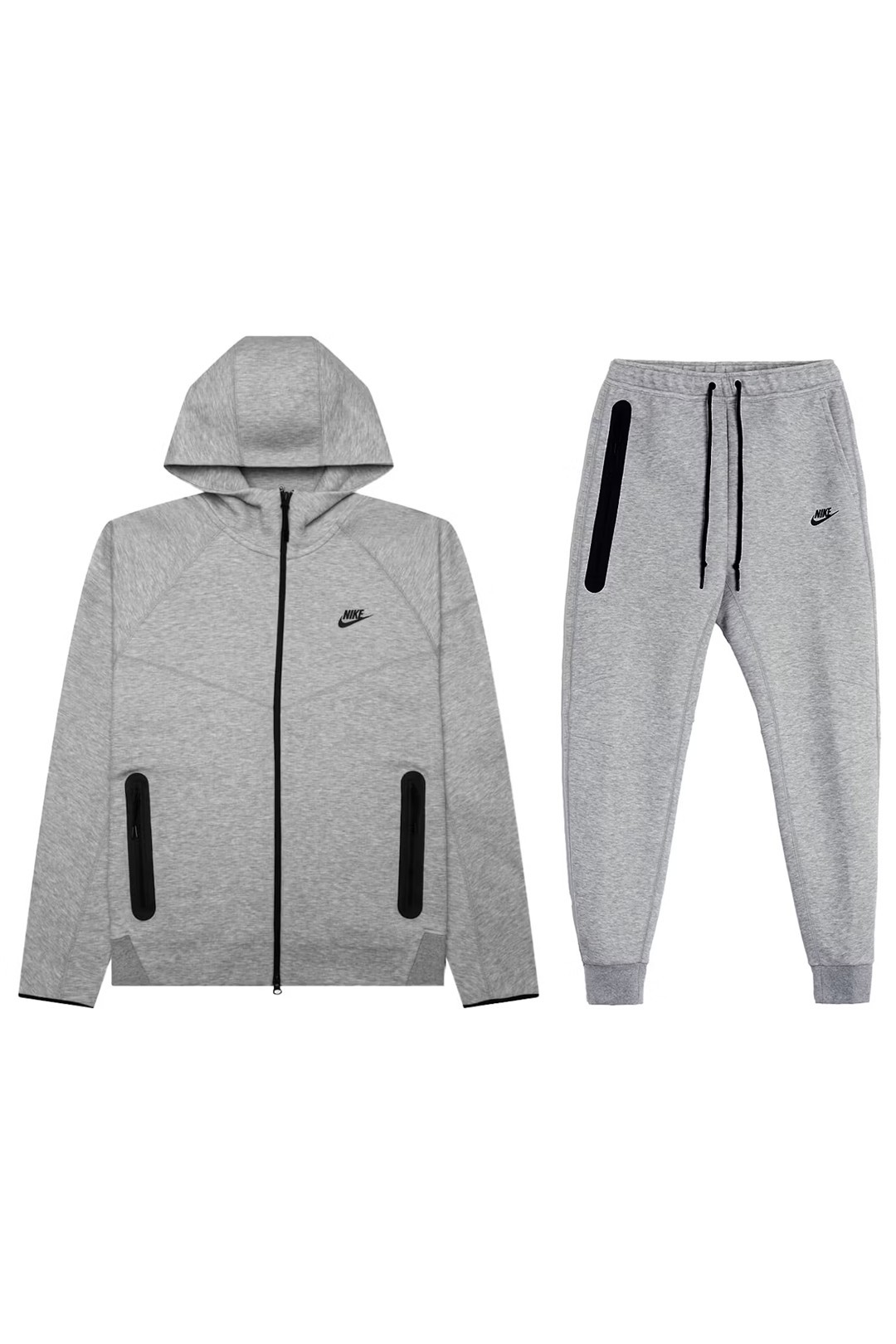 Tech Fleece Full-Zip Hoodie & Joggers Set - Gri