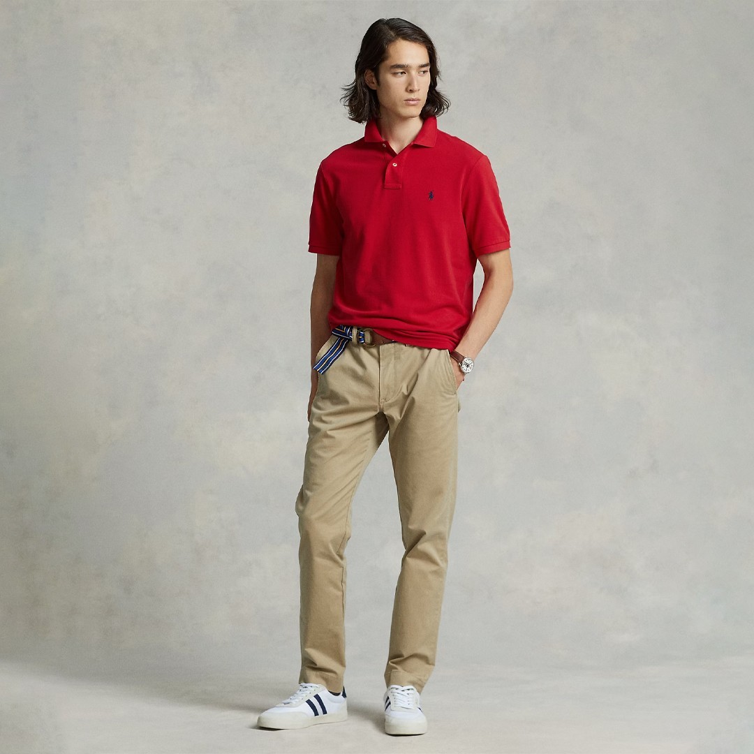 The Iconic Mesh Polo - Kırmızı