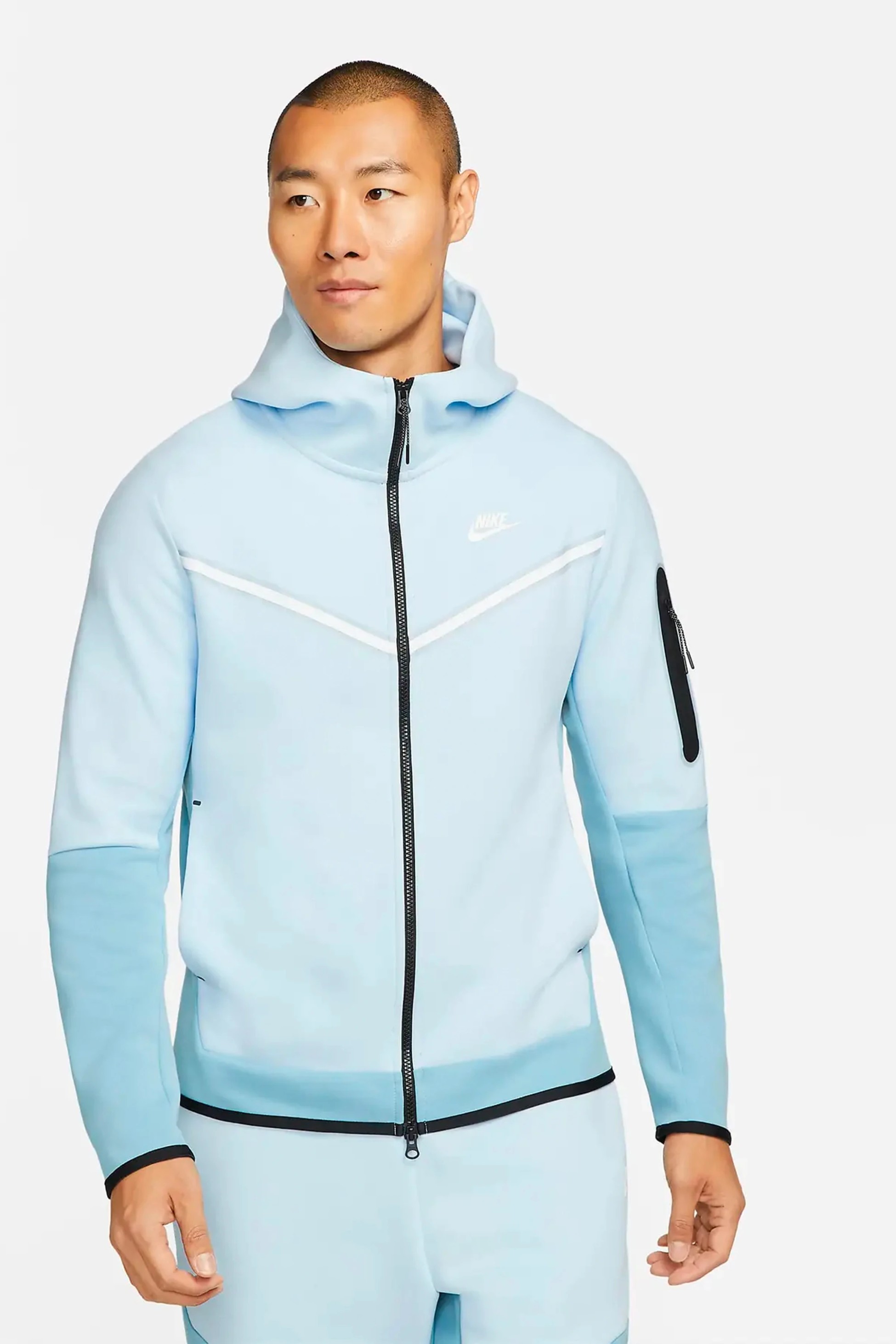 Tech Fleece Full-Zip Hoodie Worn Blue/Celestine Blue/White