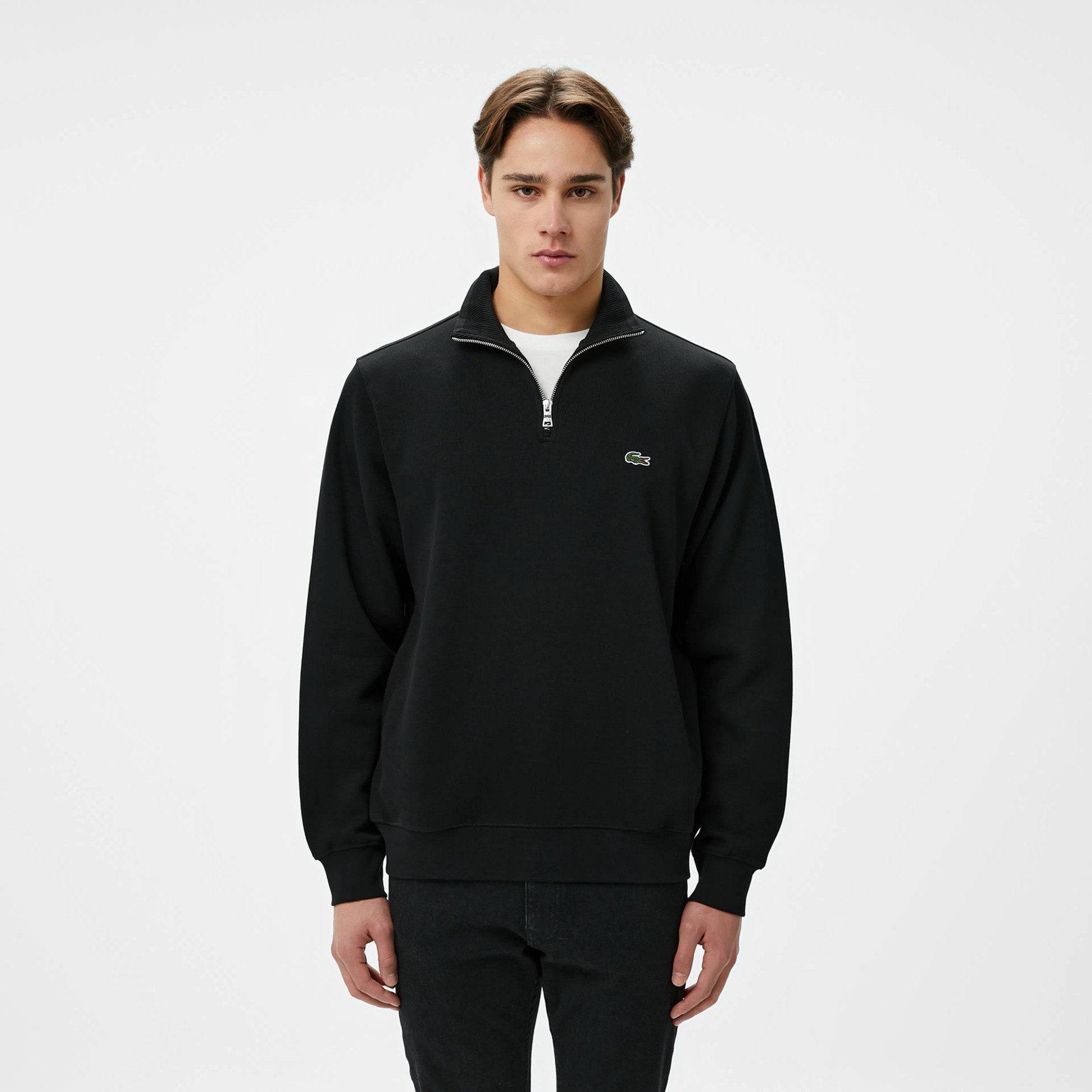 Classic Fit Yarım Fermuarlı Sweatshirt