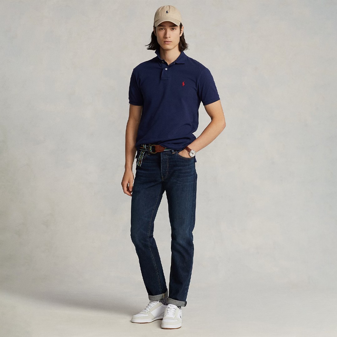 The Iconic Mesh Polo - Lacivert