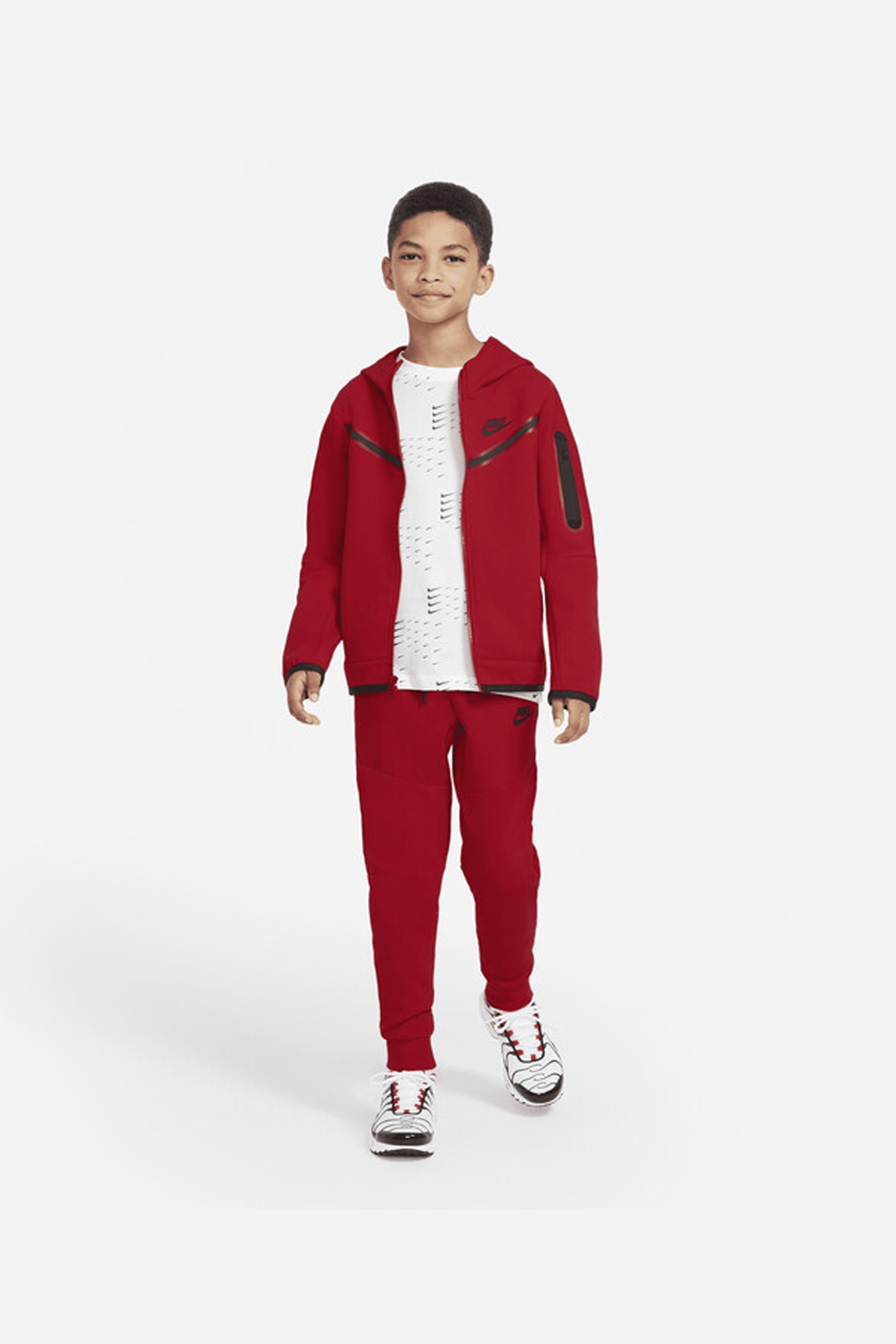 Çocuk Tech Fleece Eşofman Takımı - Kırmızı