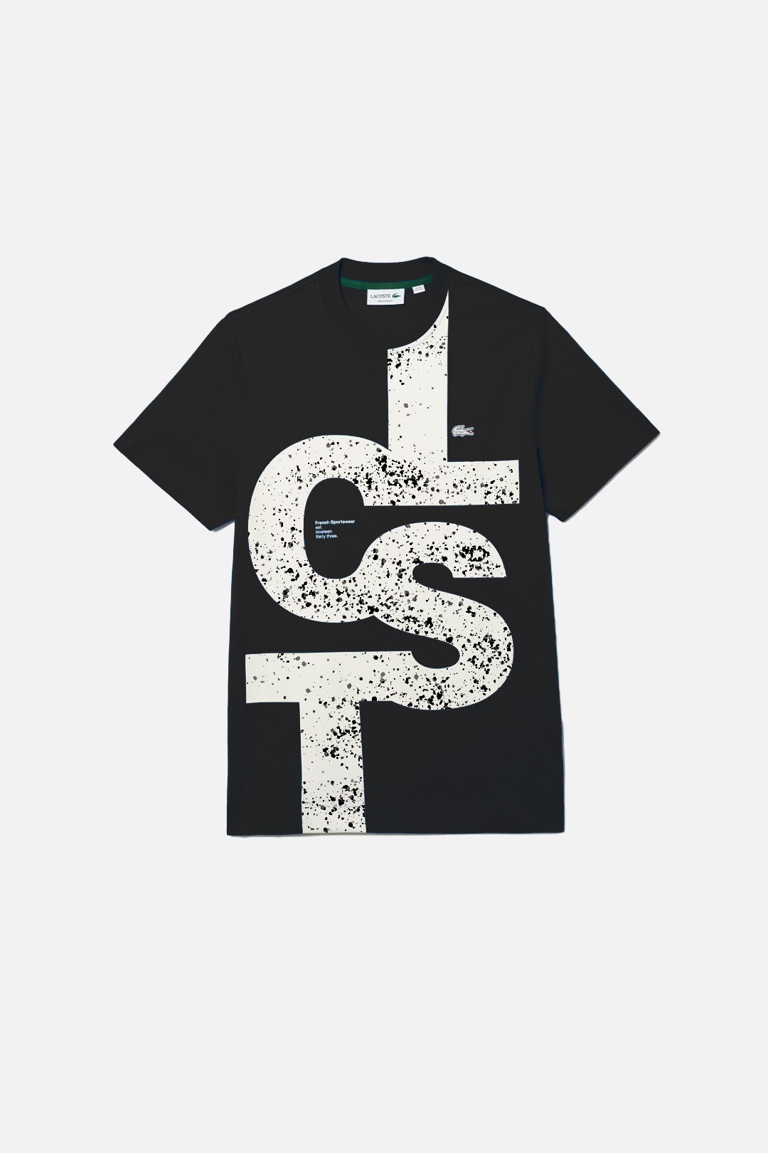 Regular Fit Contrast Lettering T-Shirt