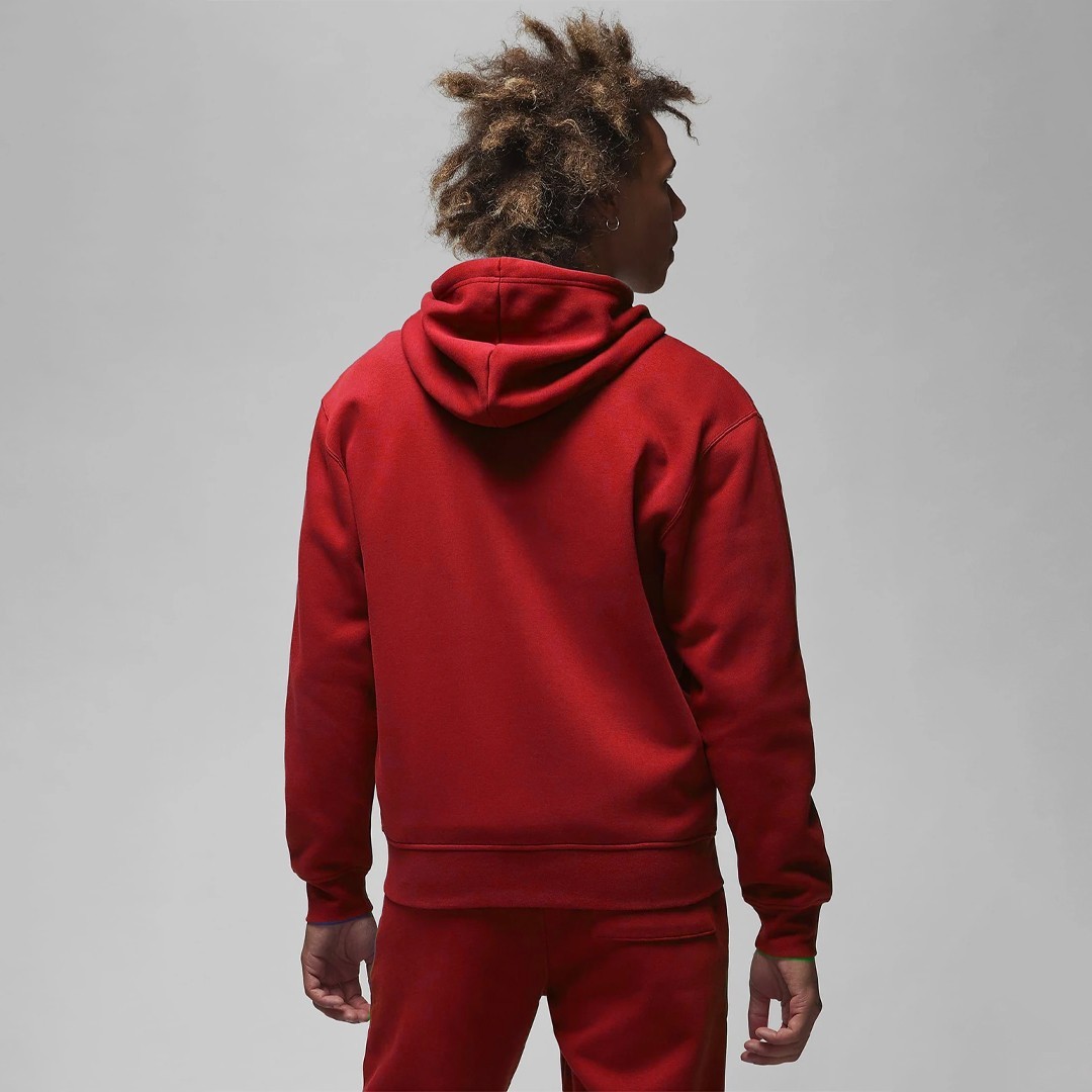 Essentials Tam Boy Fermuarlı Fleece Takım - Kırmızı