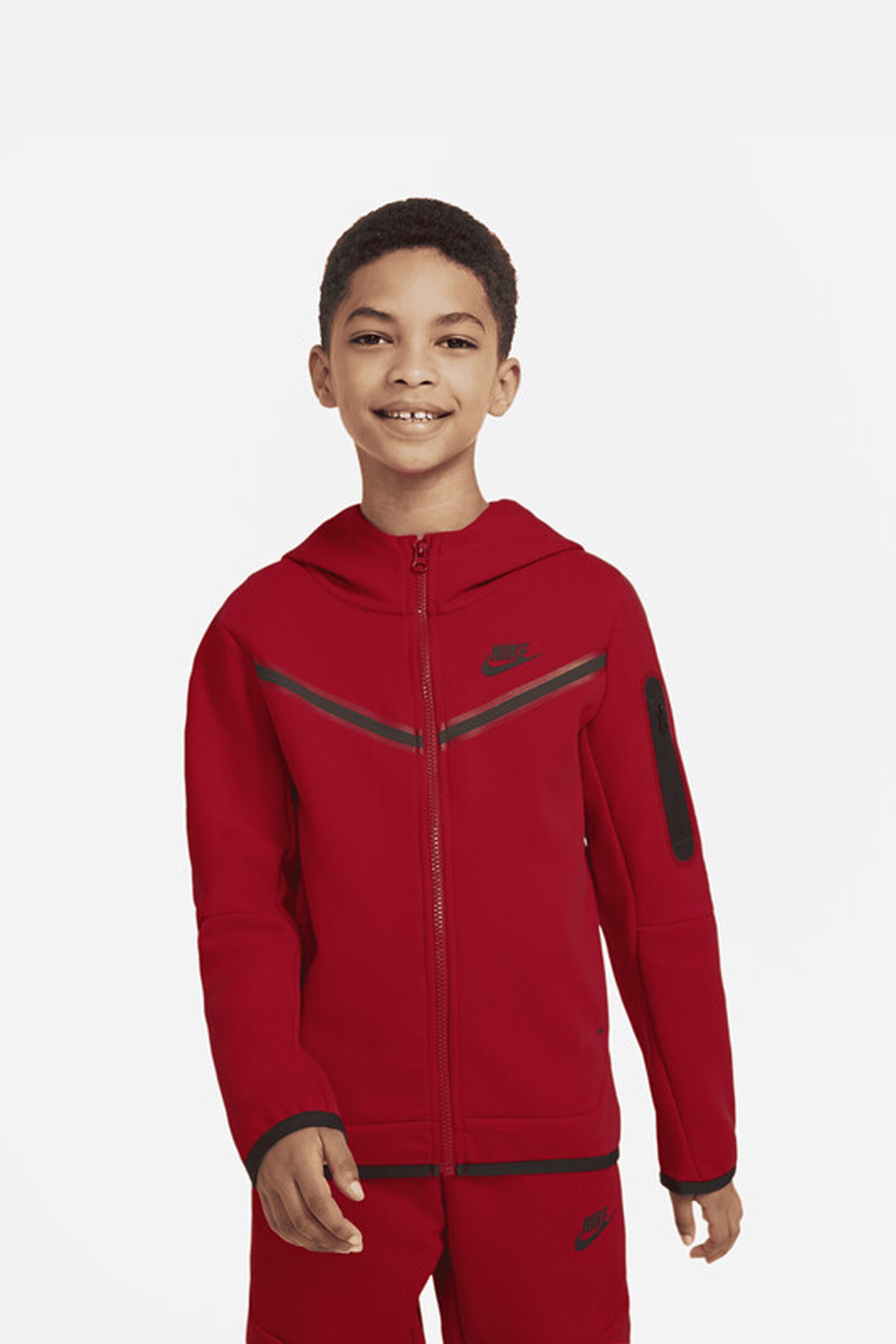 Çocuk Tech Fleece Eşofman Takımı - Kırmızı