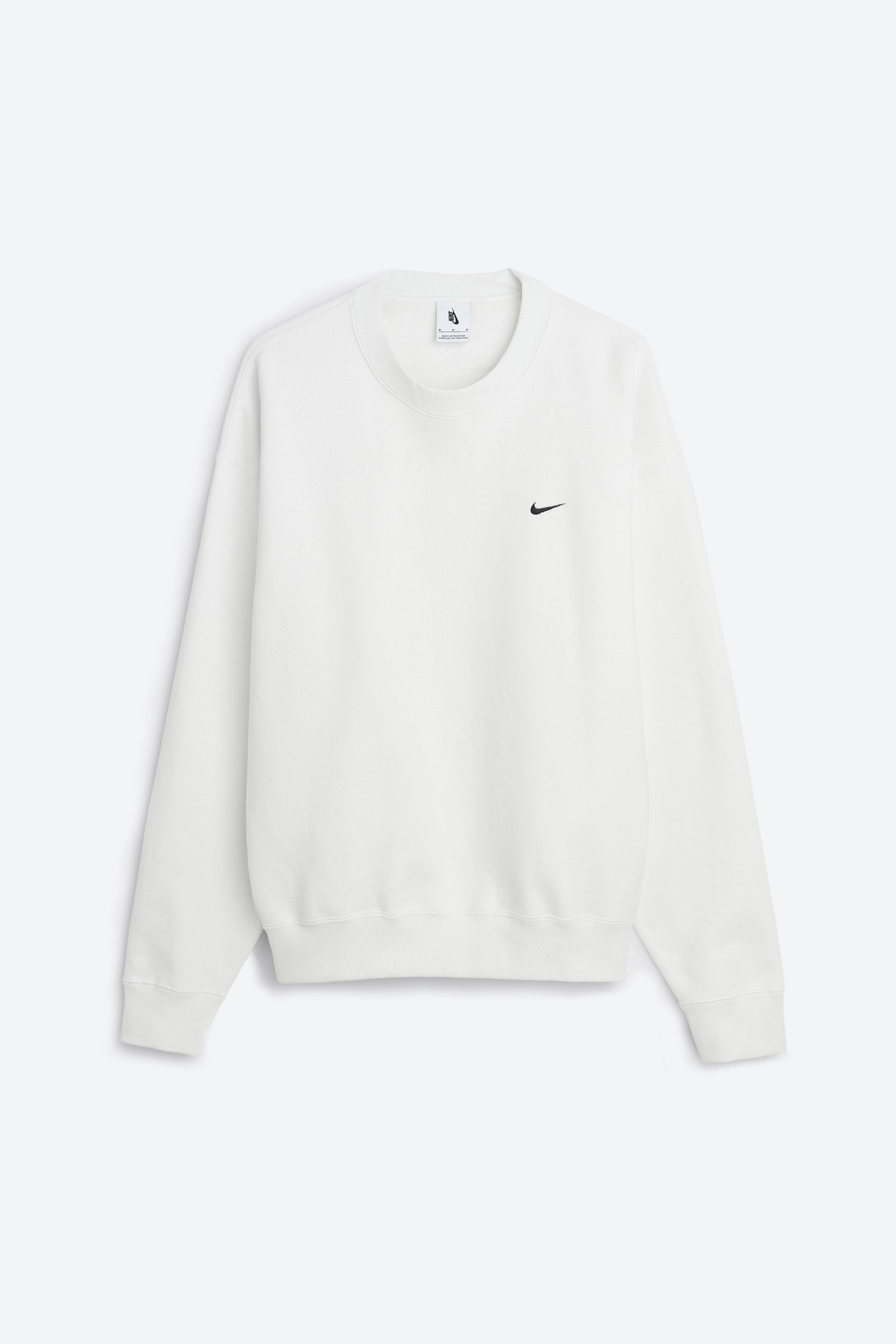 Solo Swoosh Fleece Crew Üst - Off-White