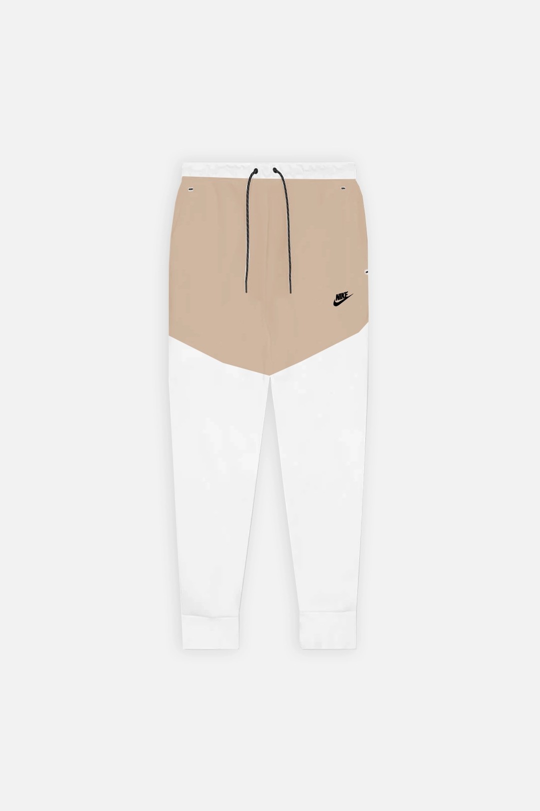 Tech Fleece Joggers - White/Brown