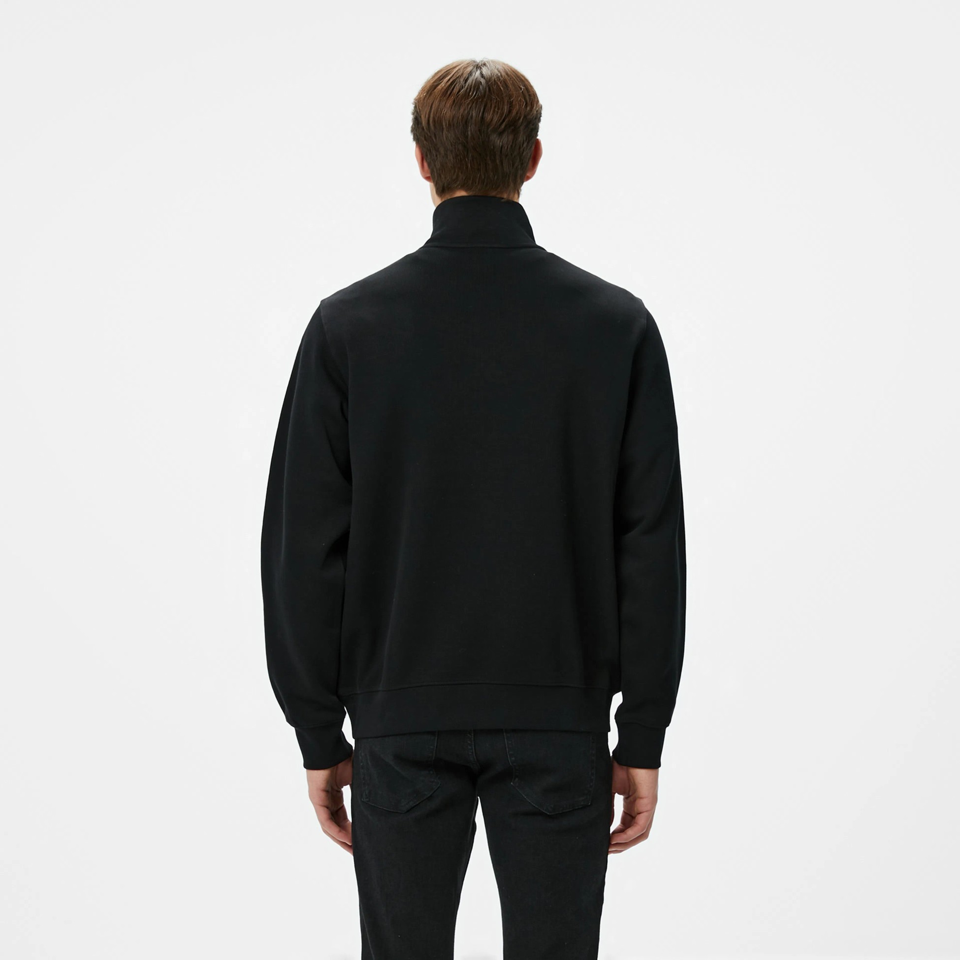 Classic Fit Yarım Fermuarlı Sweatshirt