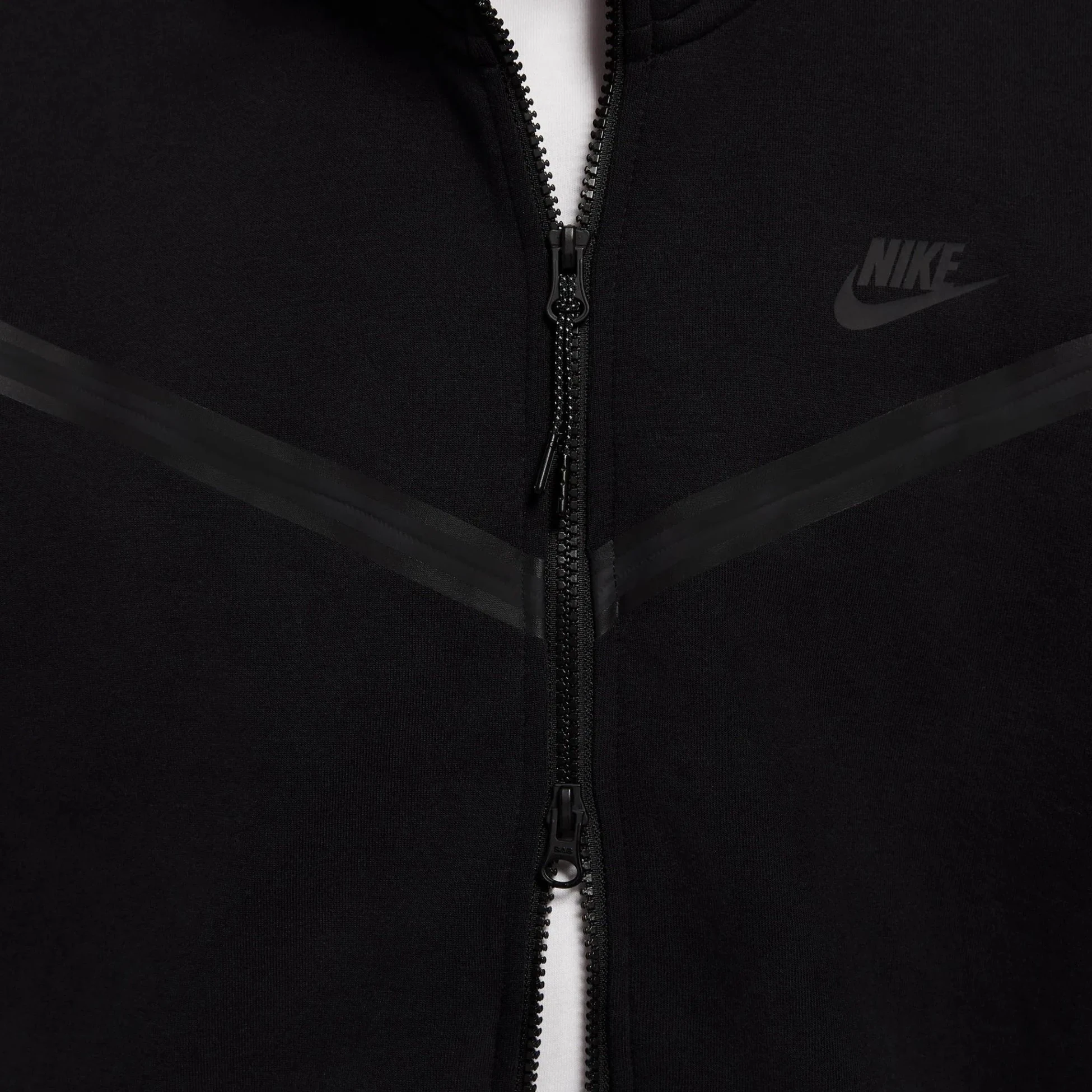 Tech Fleece Full Zip Hoodie - Black/Black