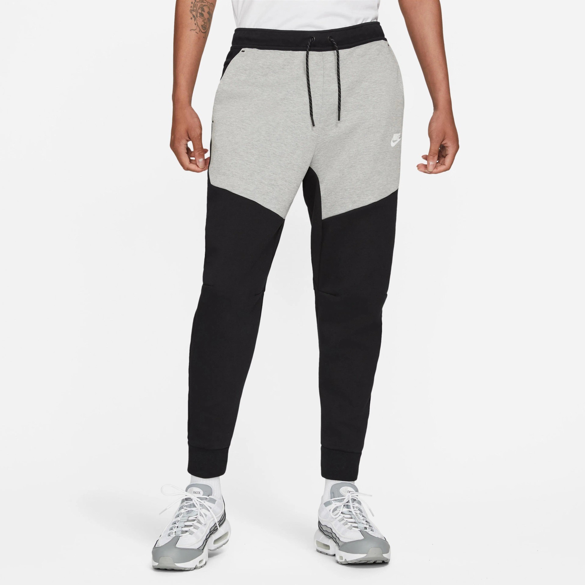 Tech Fleece Joggers - Dark Grey Heather/Black/White