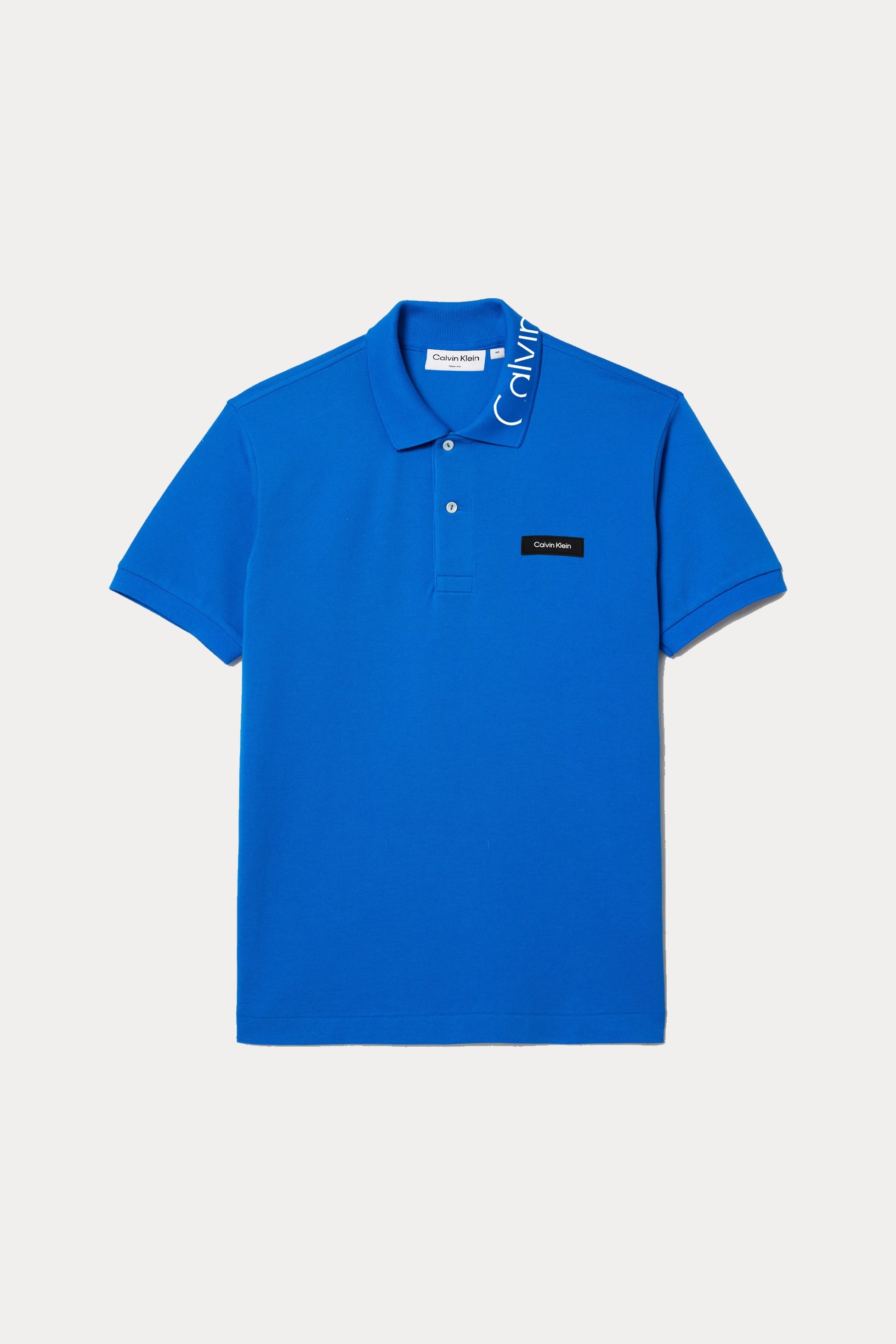 Streç Pique Slim Polo  T-Shirt - Mavi