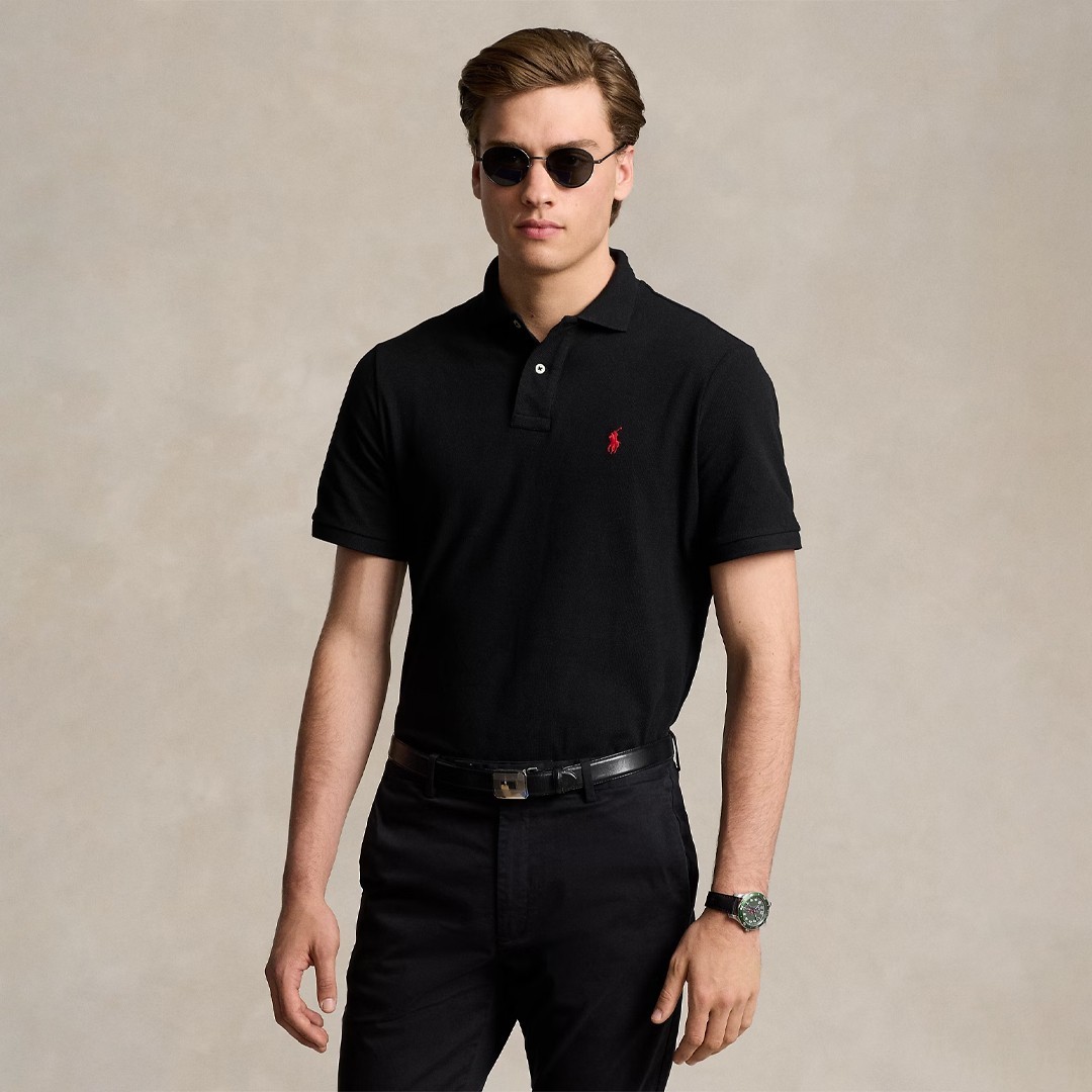 The Iconic Mesh Polo - Siyah