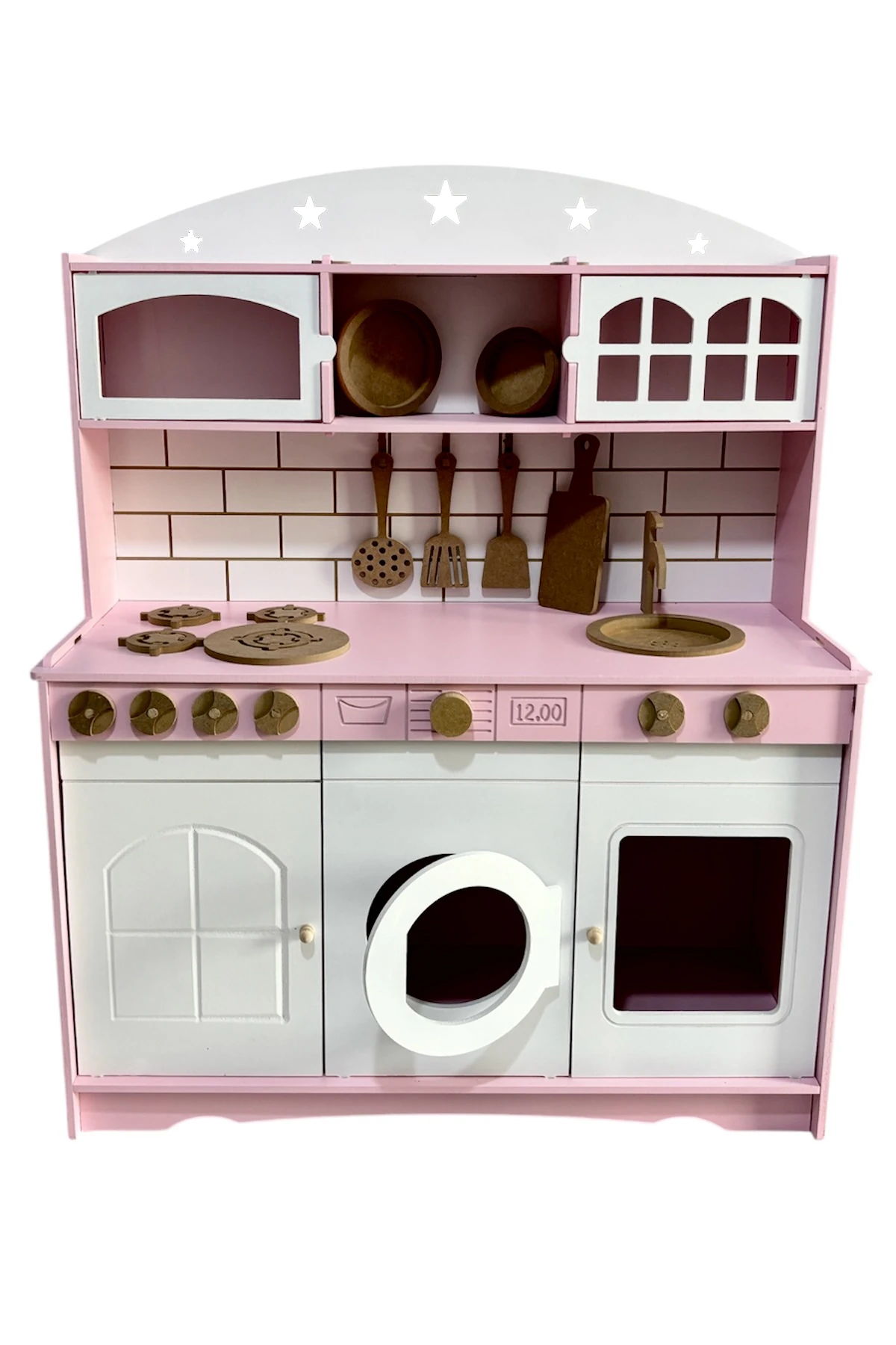 Ahşap Büyük Boy Mutfak Şef Seti