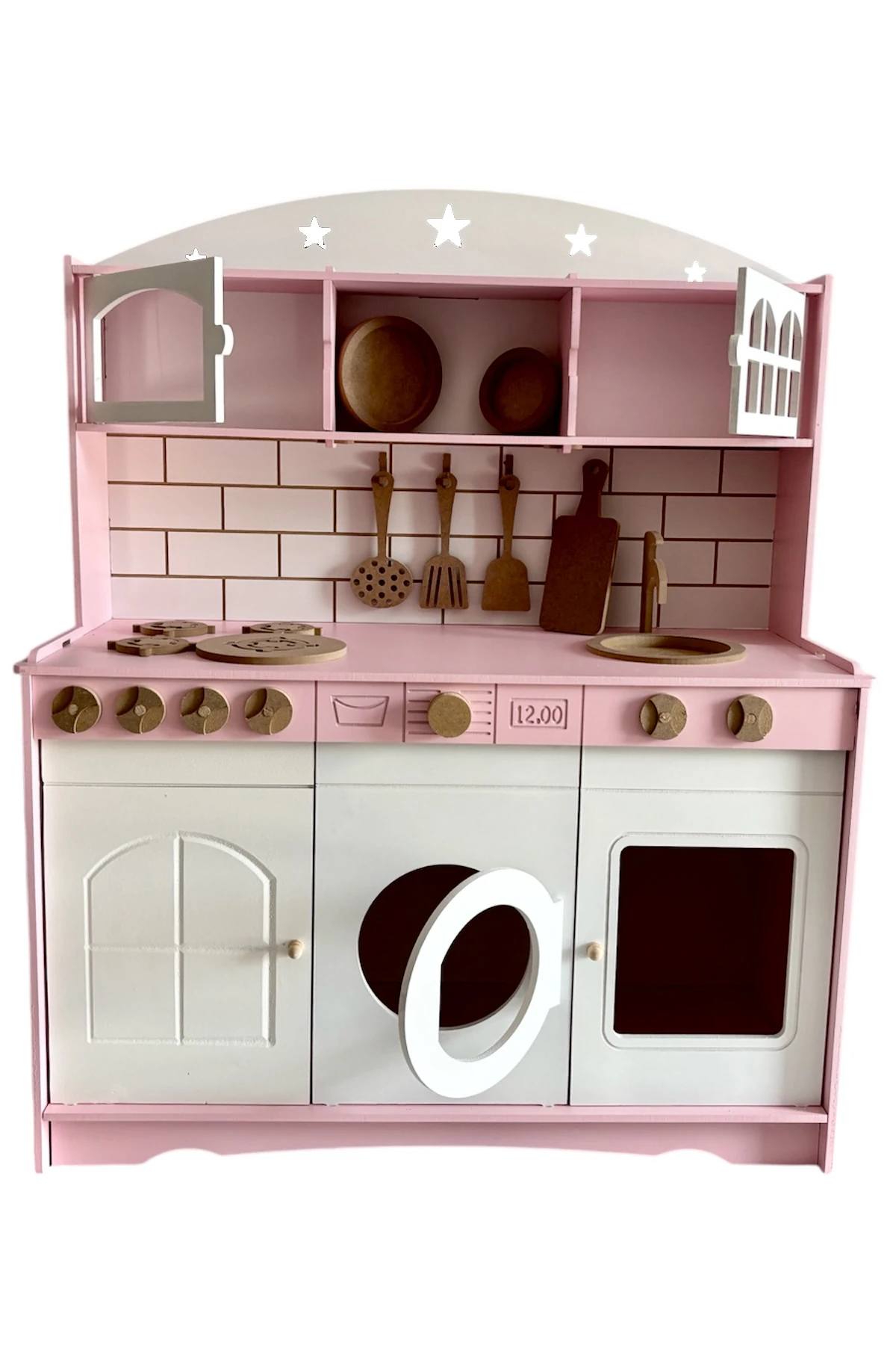 Ahşap Büyük Boy Mutfak Şef Seti