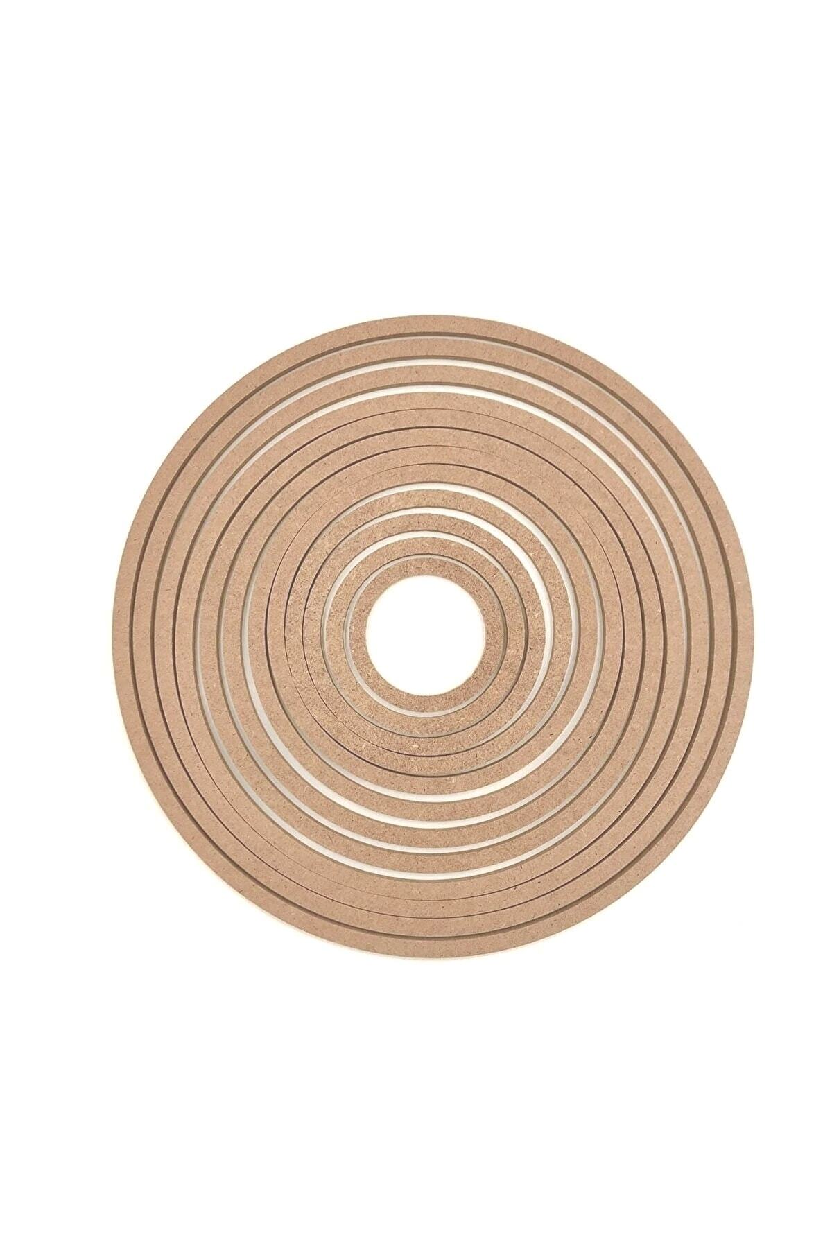 12'li Ham Mdf, 8mm Kalınlık, 30 Cm Kasnak, Boyanabilir Vidasız Kasnak, Makrome Halkası, Düş Kapanı