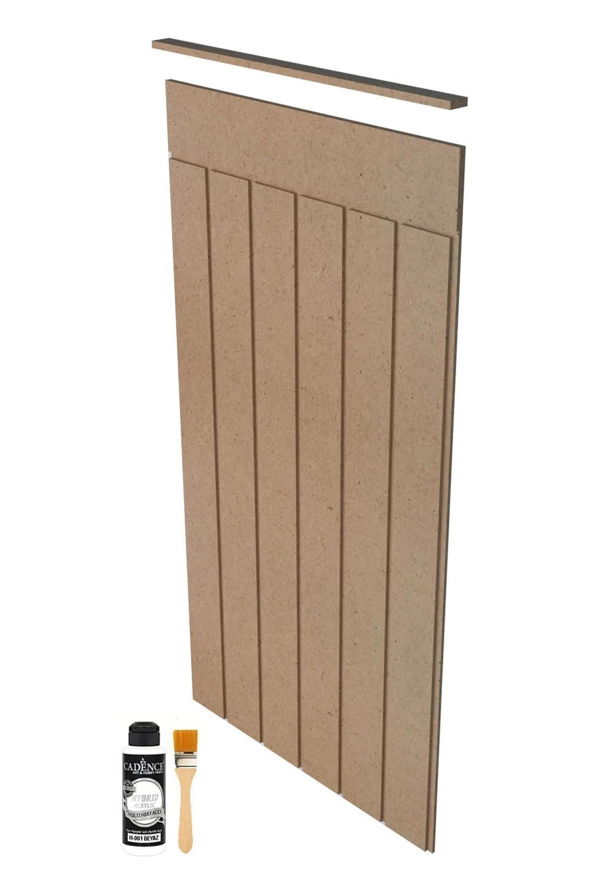 Boyanabilir Dekoratif Duvar Paneli 4 Mm Ekonomik Set Boya Ve Fırça 54 X 100 Cm