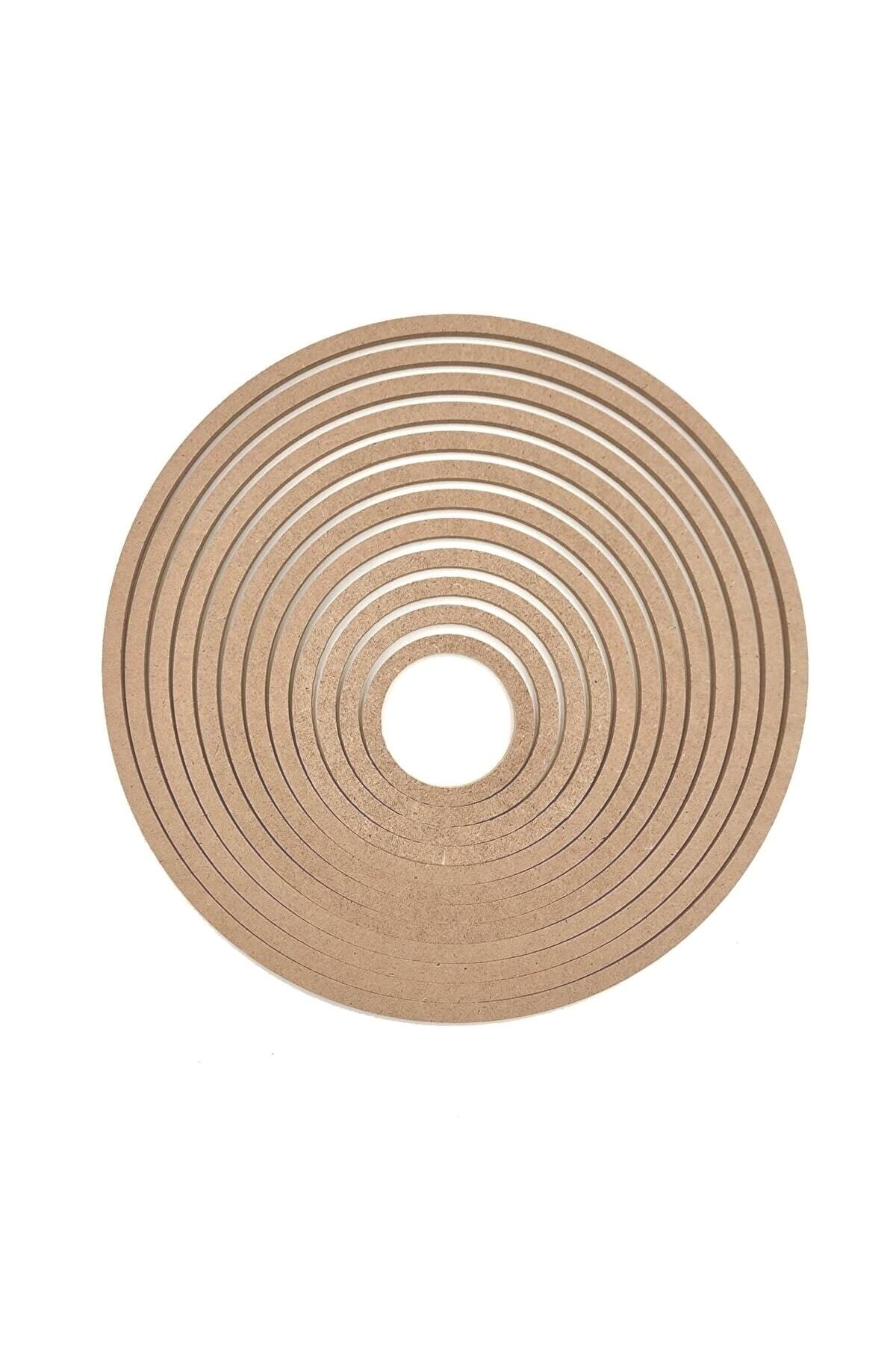 12'li Ham Mdf, 8mm Kalınlık, 30 Cm Kasnak, Boyanabilir Vidasız Kasnak, Makrome Halkası, Düş Kapanı