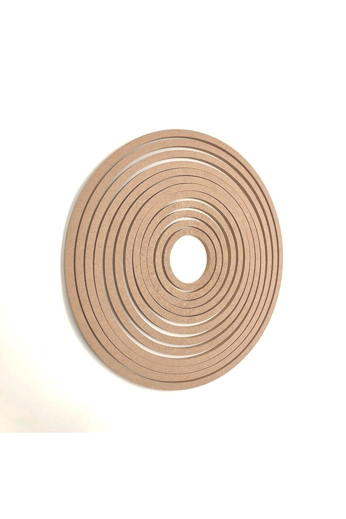 12'li Ham Mdf, 8mm Kalınlık, 30 Cm Kasnak, Boyanabilir Vidasız Kasnak, Makrome Halkası, Düş Kapanı