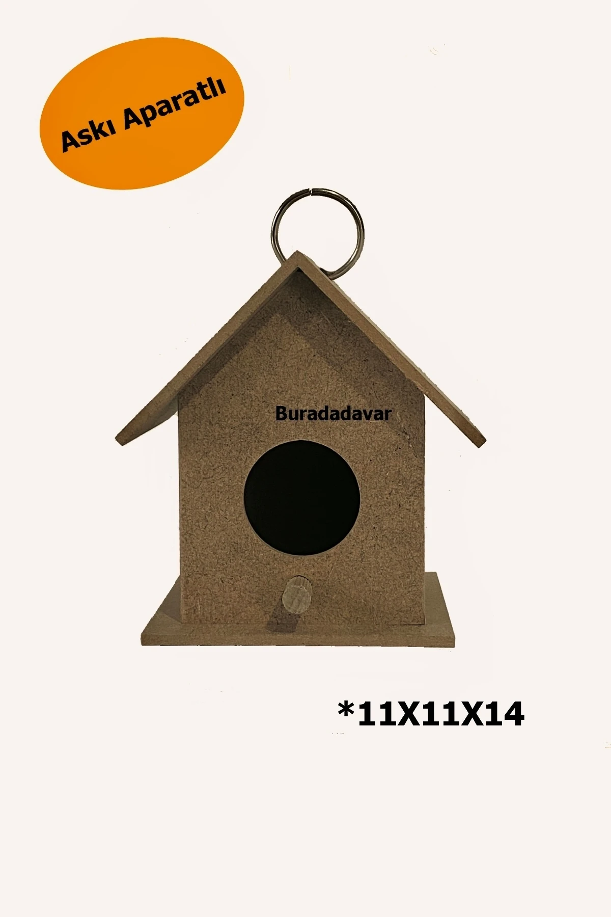 Ahşap Kuş Evi Yuvası Boyanabilir Çocuk Etkinlik