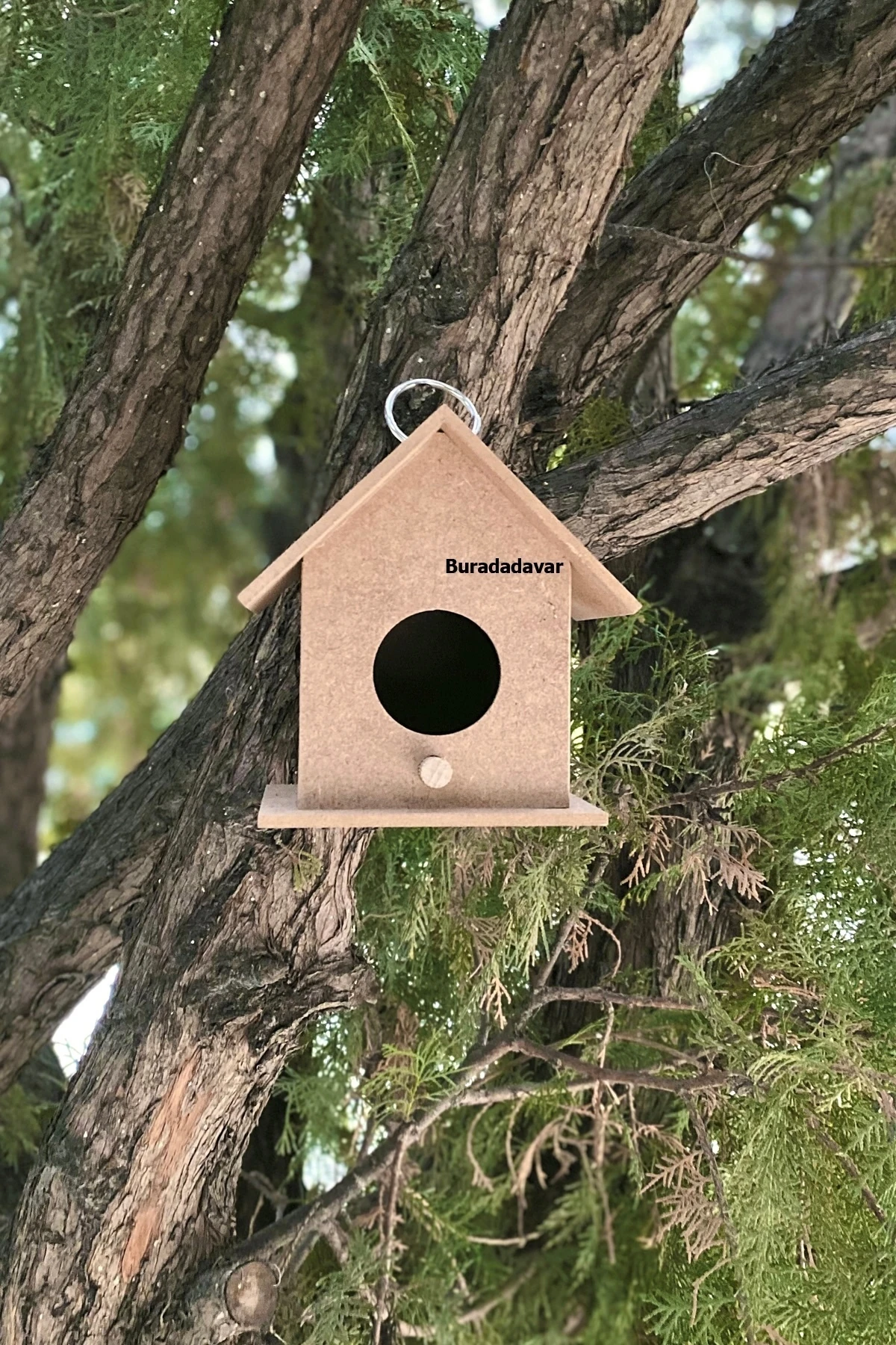 Ahşap Kuş Evi Yuvası Boyanabilir Çocuk Etkinlik