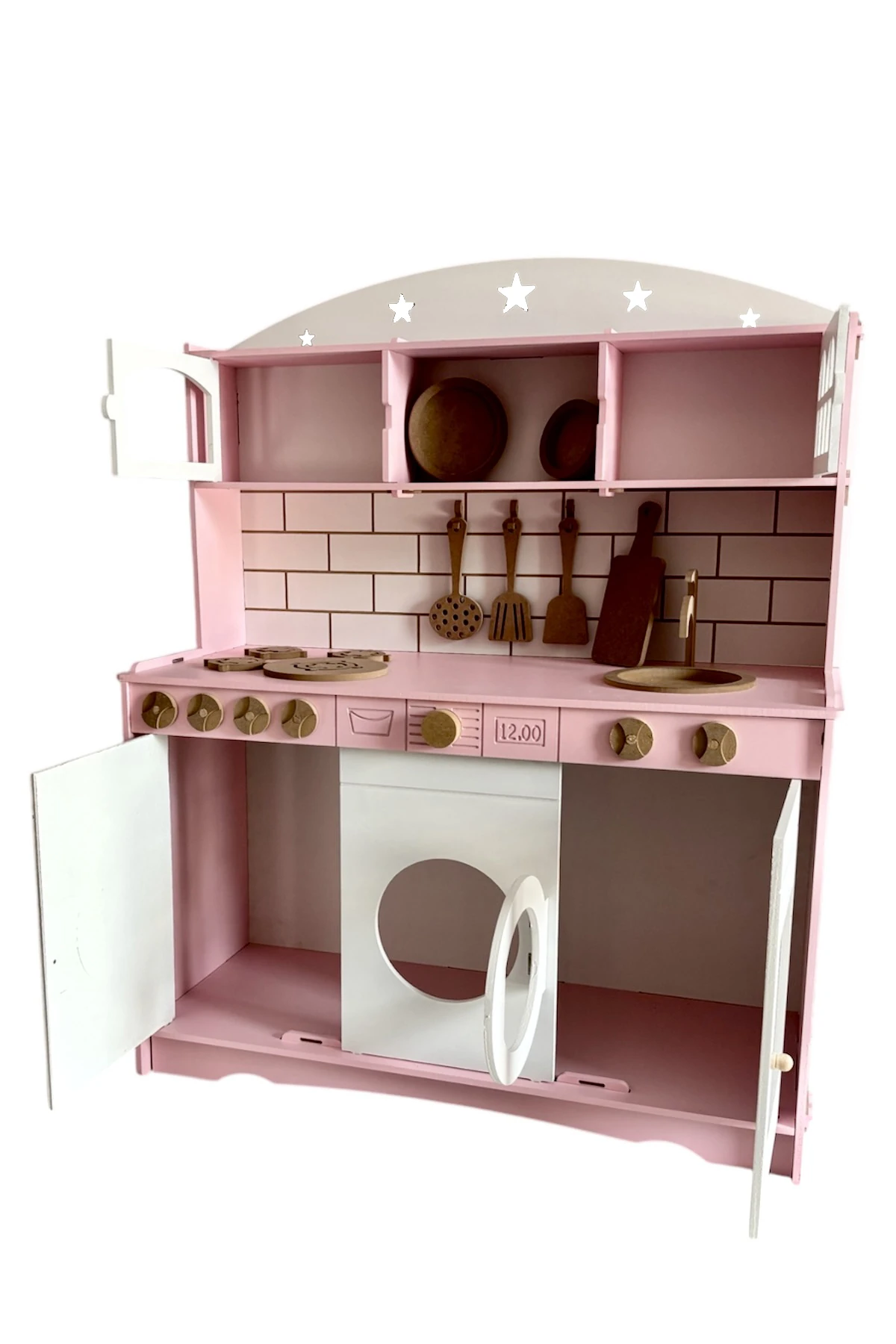 Ahşap Büyük Boy Mutfak Şef Seti